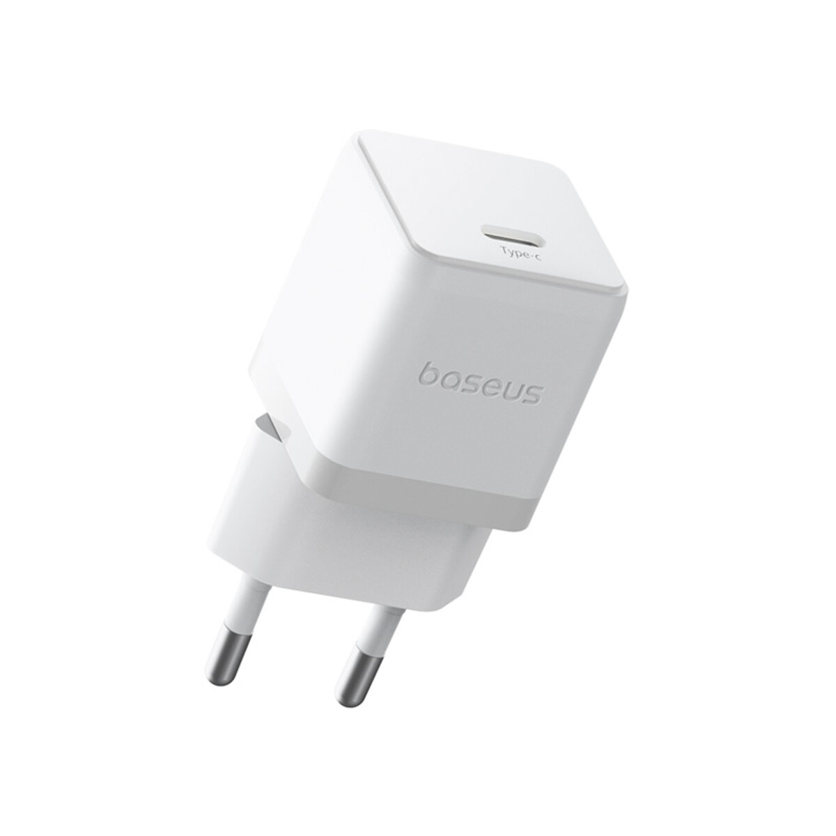 Мережевий зарядний пристрій Baseus Palm Fast Charger 1C 30W EU Moon White(With:Baseus Mini White Cable Type-C to Type-C 60W(20V/3A) 1m Moon White) на малюнкі №6