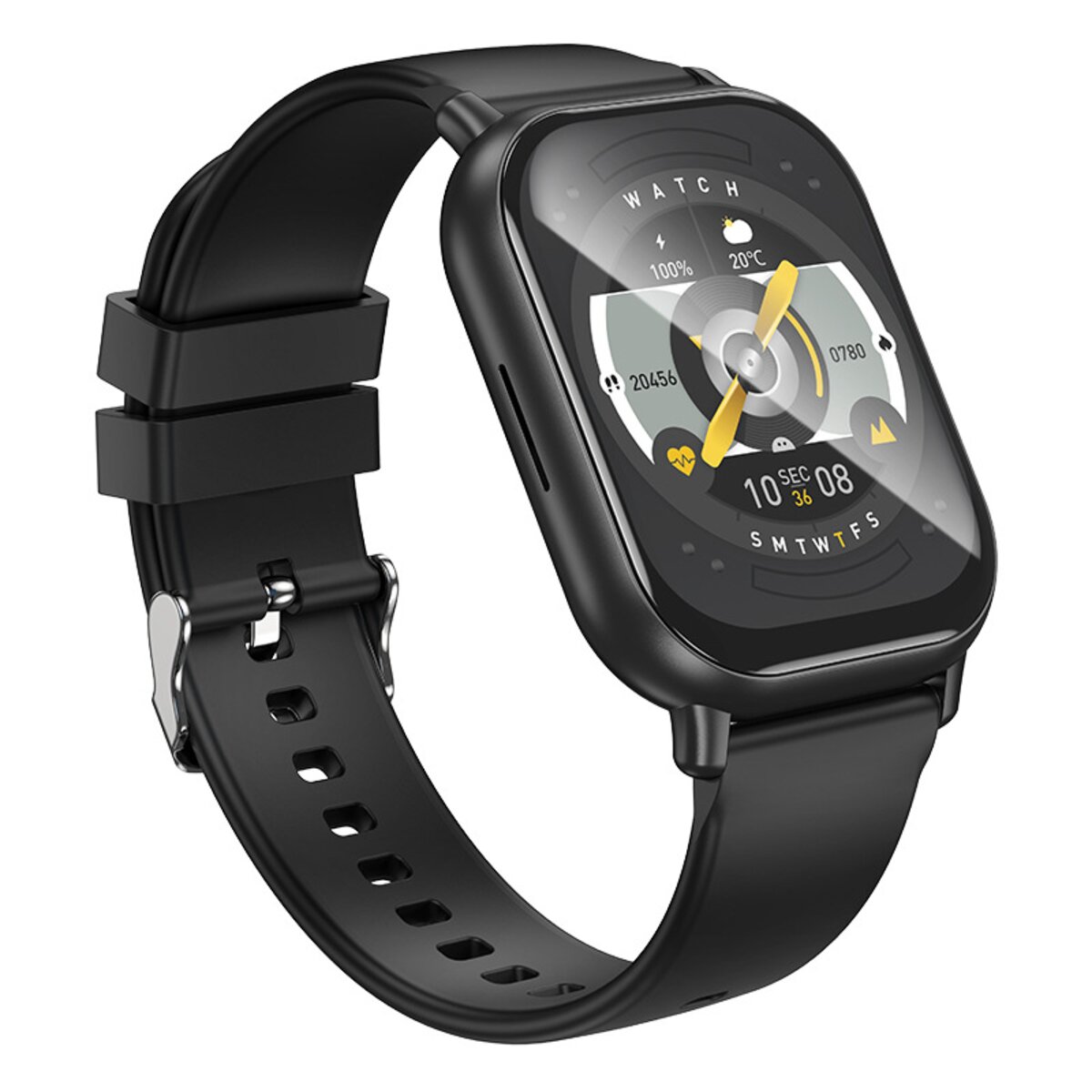 Смарт-годинник BOROFONE BD11 Smart sports watch (call version) Black на малюнкі №1