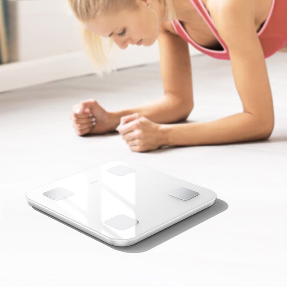 Ваги підлогові HOCO HI21 Smart body fat scale White на малюнкі №8