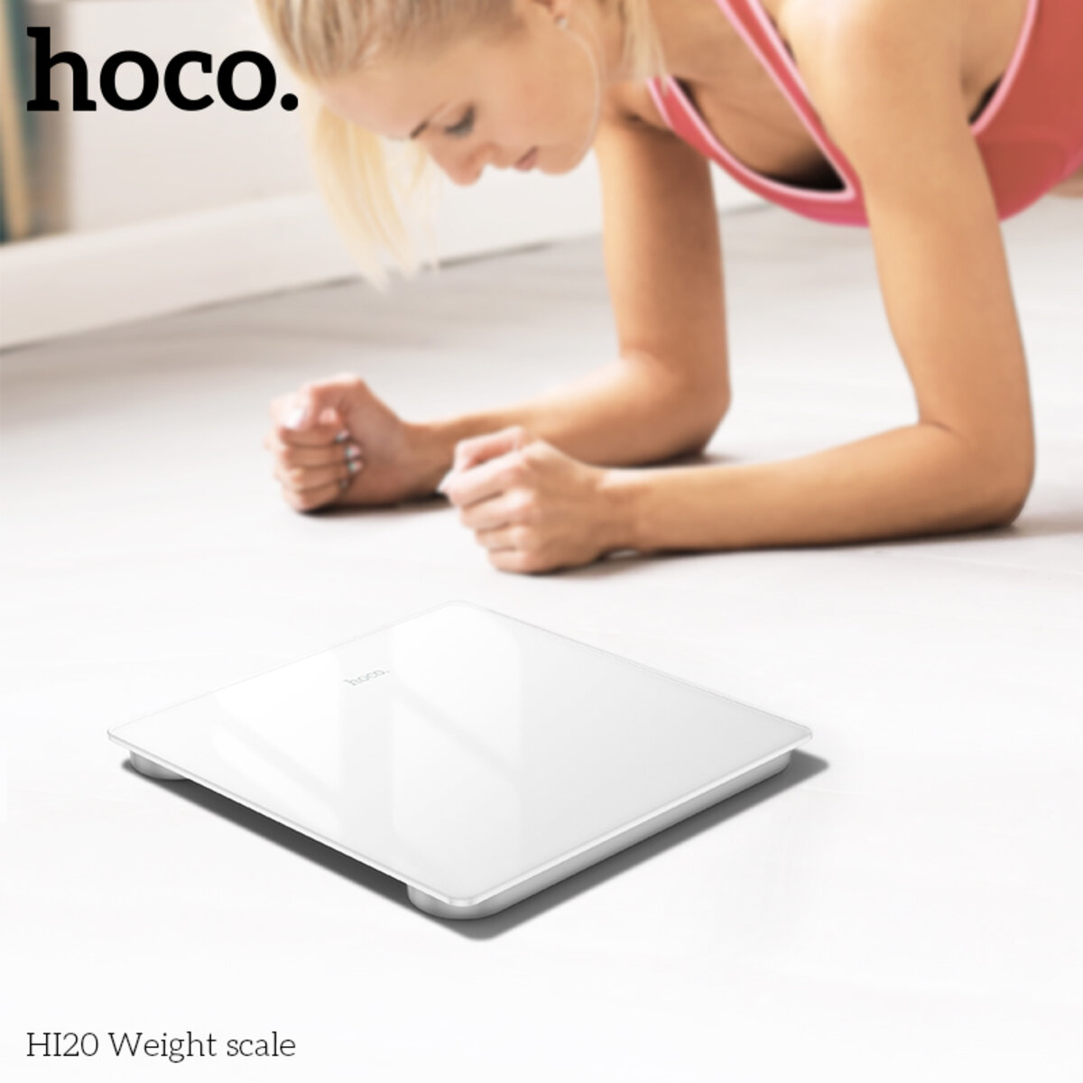 Ваги підлогові HOCO HI20 Weight scale White на малюнкі №7