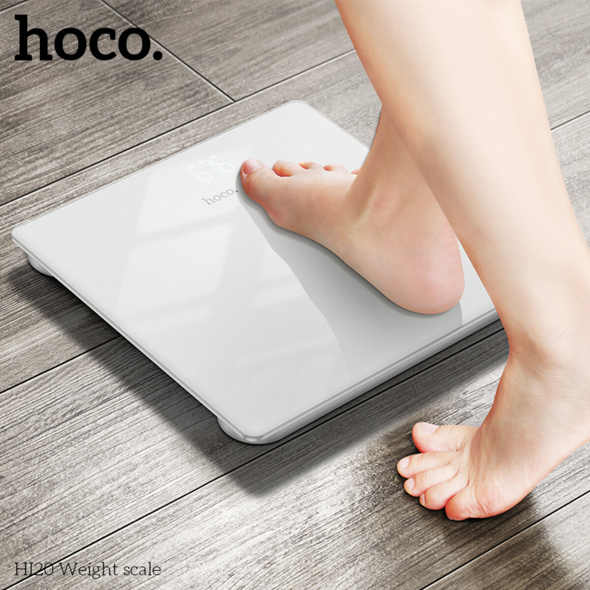 Ваги підлогові HOCO HI20 Weight scale White на малюнкі №8