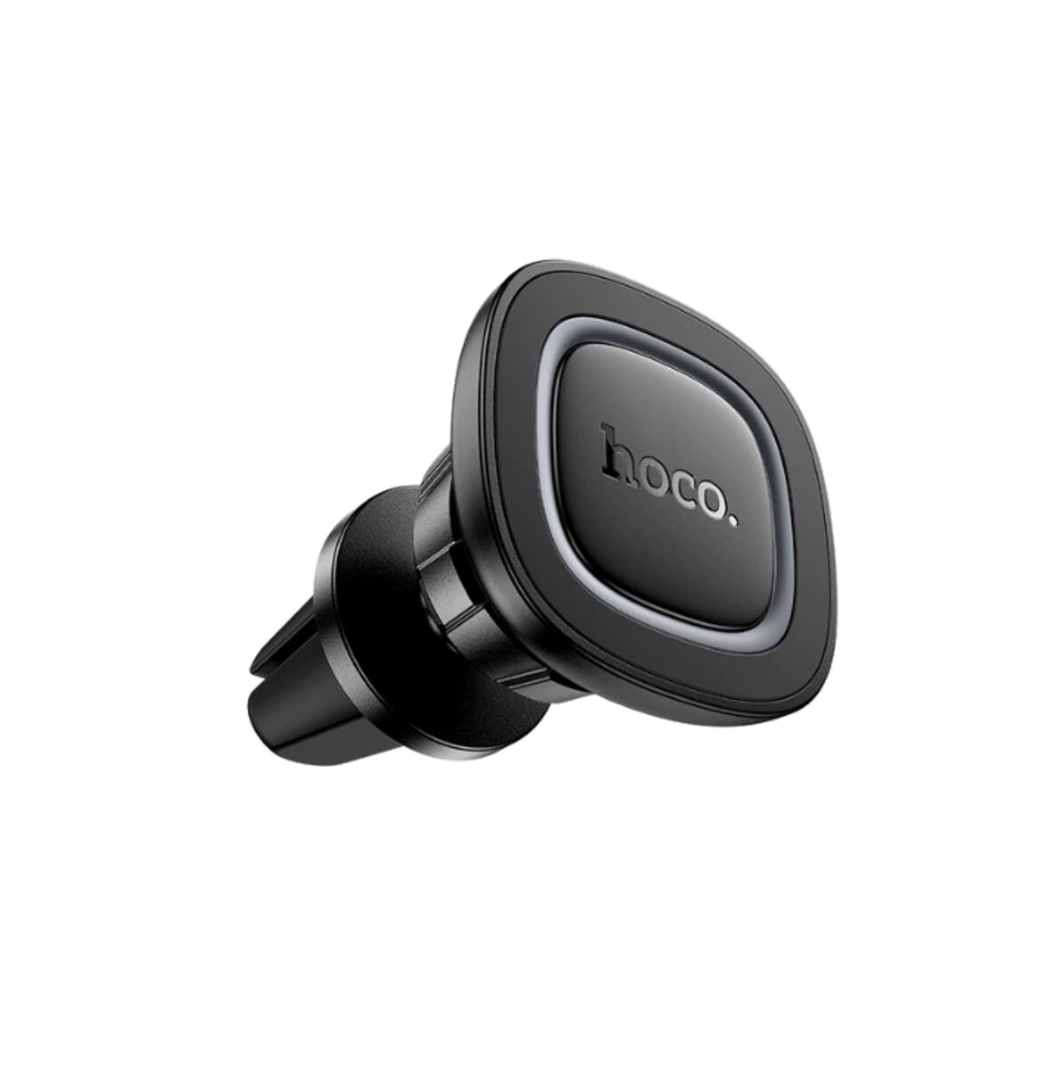 Автотримач для телефона HOCO H72 Crown magnetic car holder (air outlet) Black Metal Gray на малюнкі №1