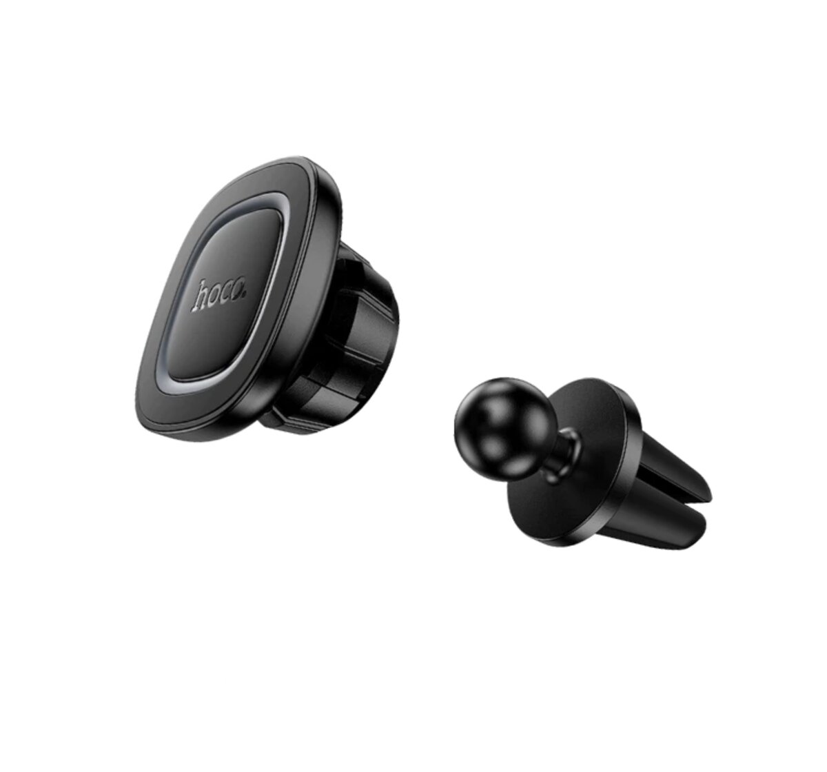 Автотримач для телефона HOCO H72 Crown magnetic car holder (air outlet) Black Metal Gray на малюнкі №4