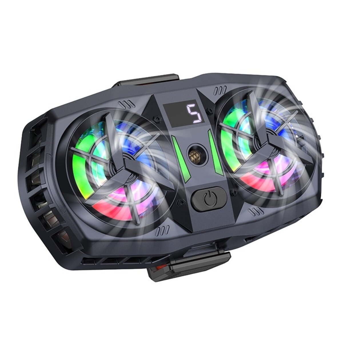 Кулер для мобільного телефона GM36 Mustango mobile phone dual cooler Black на малюнкі №5