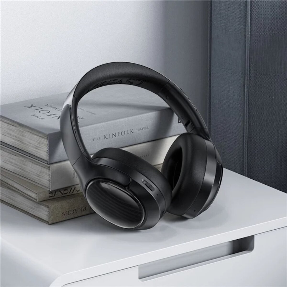 Бездротові навушники ACEFAST H5 active noise cancelling wireless headset Black на малюнкі №5