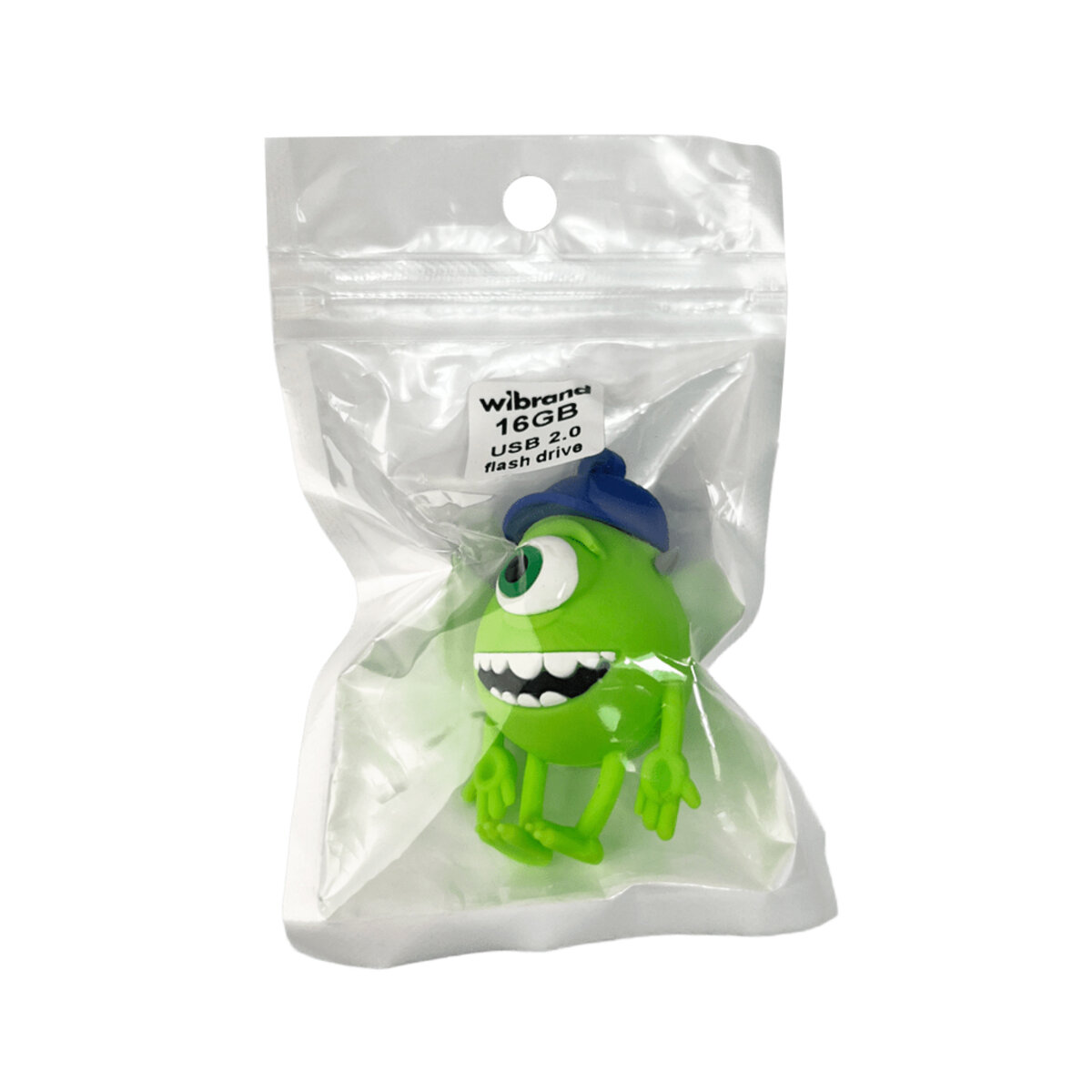 Флеш-накопичувач Wibrand USB 2.0 Mike Wazowski 16Gb Green (WI2.0/MW16G) на картинке №2