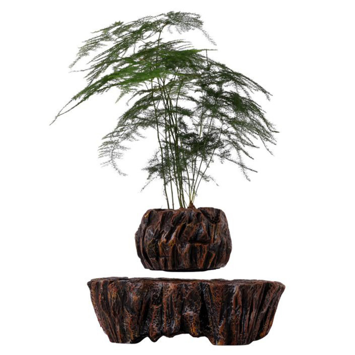 Магнітний левітаційний горщик для рослин HCNT Magnetic Levitating Pot M5B-PW Brown на малюнкі №1