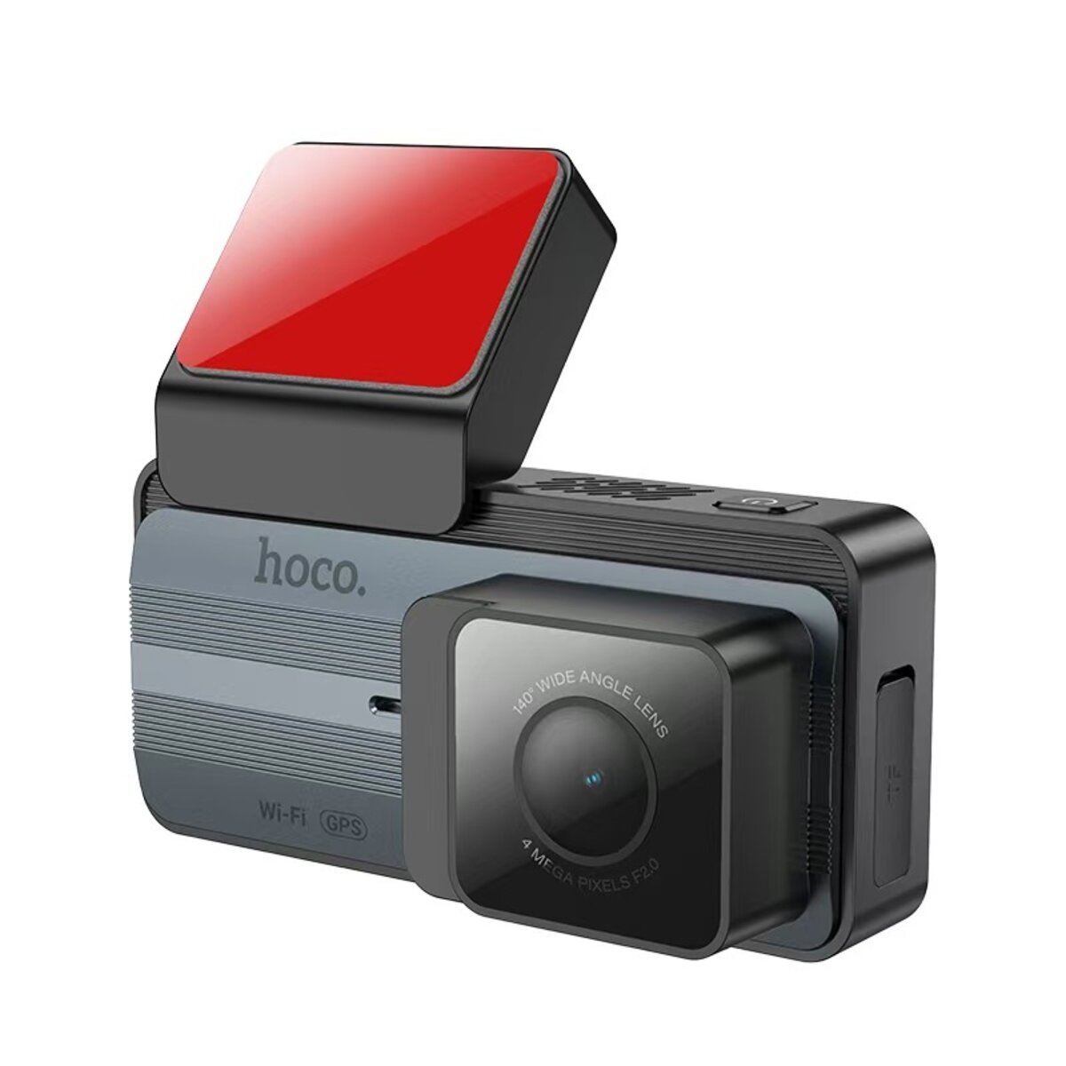 Відеореєстратор HOCO DV12 driving recorder 2K display GPS(with rear camera) Silvery Gray на малюнкі №4