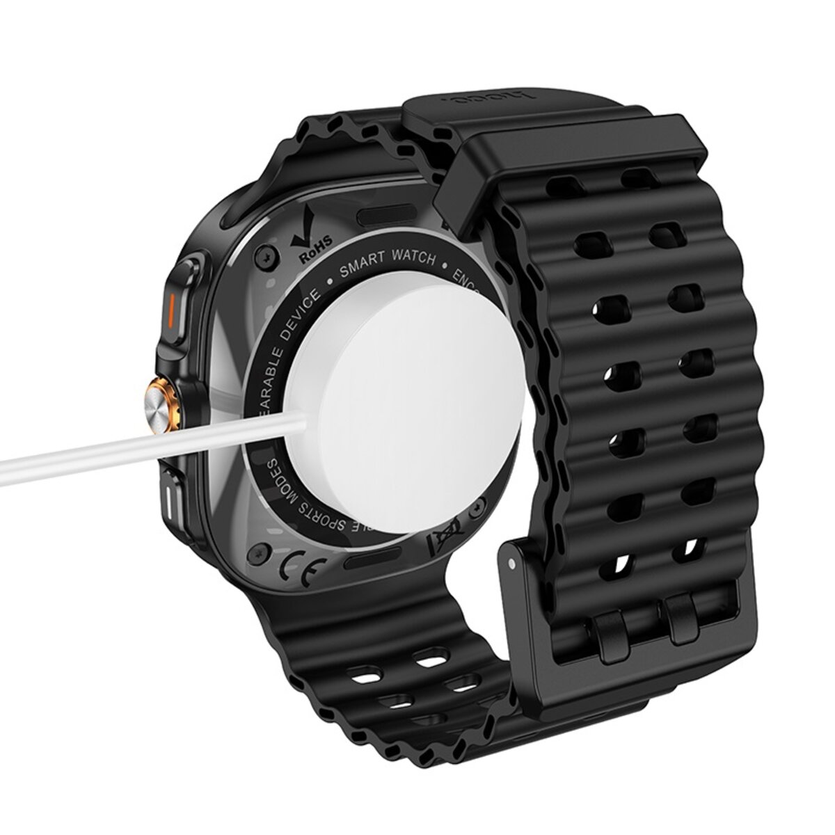 Бездротовий зарядний пристрій для смарт-годинника HOCO Y29 Smart sports watch charging cable White на малюнкі №4