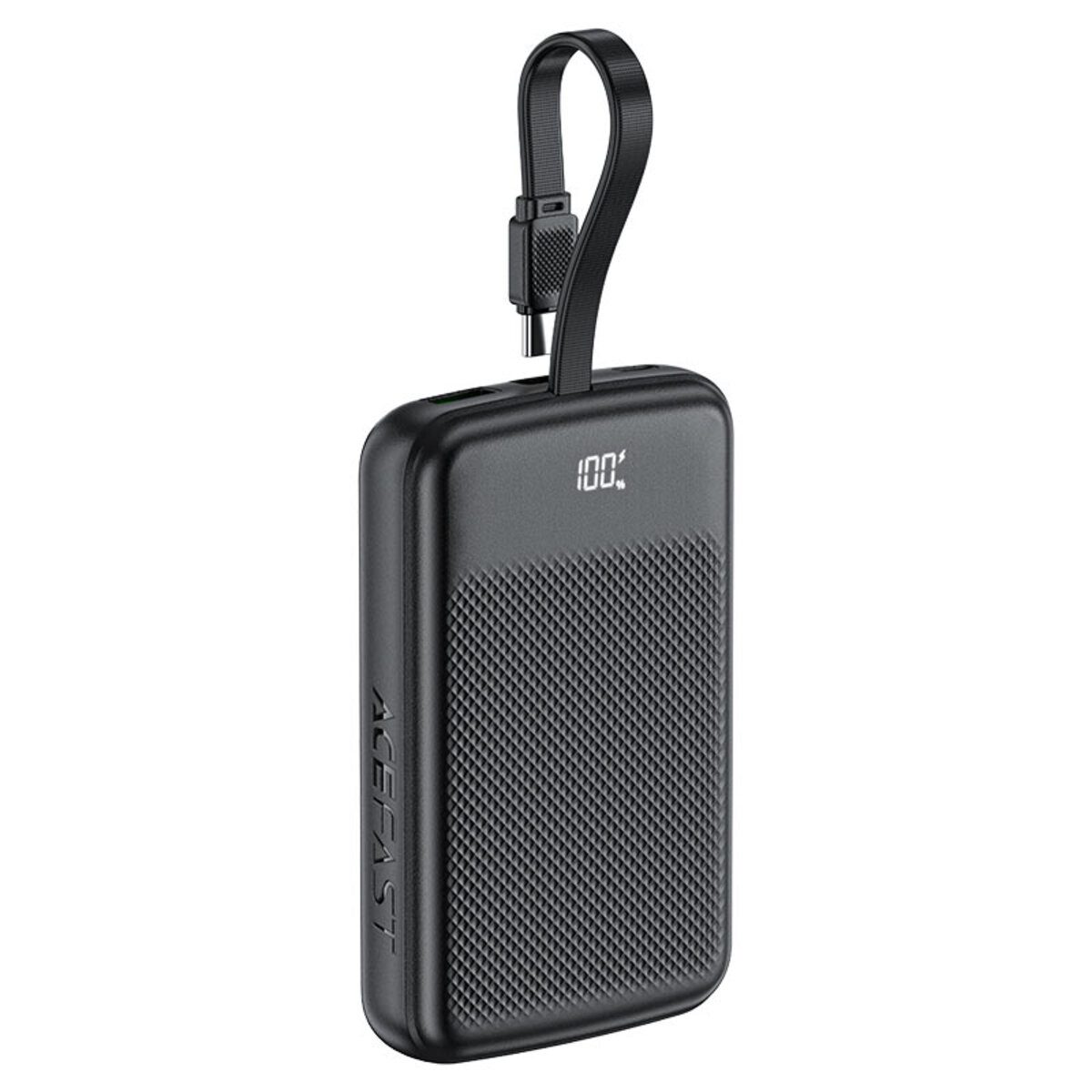Зовнішній акумулятор ACEFAST M13 PD22.5W power bank with cable 10000mAh Black на малюнкі №1
