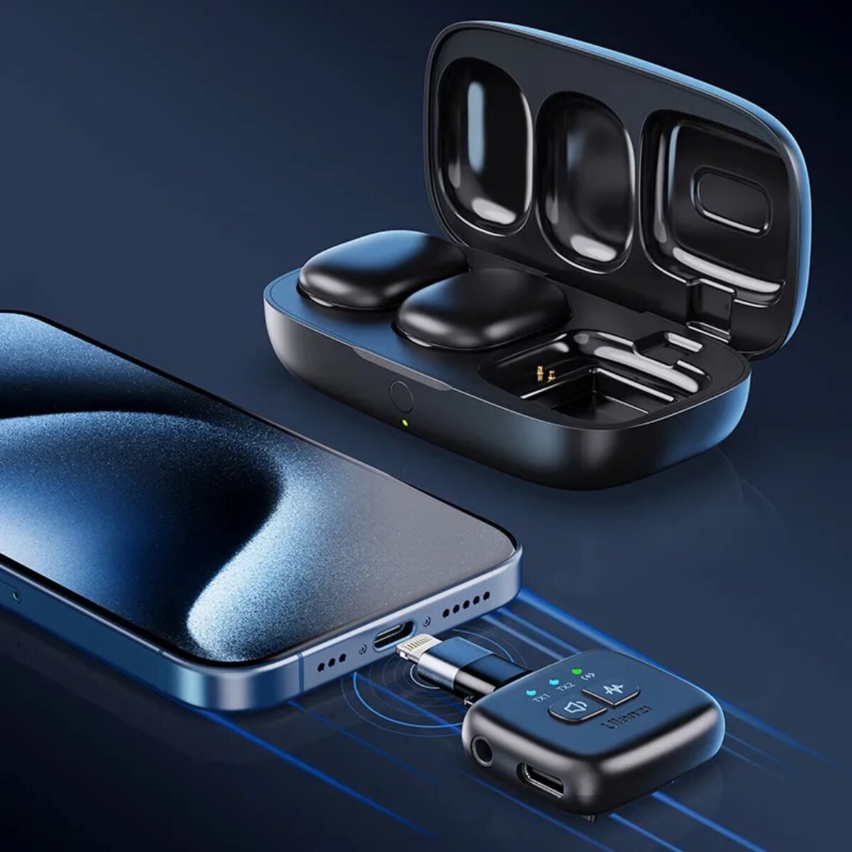 Бездротова мікрофонна система Ulanzi Vijim A30 Tiny Microphone White (A013GBW1 A30) на малюнкі №5