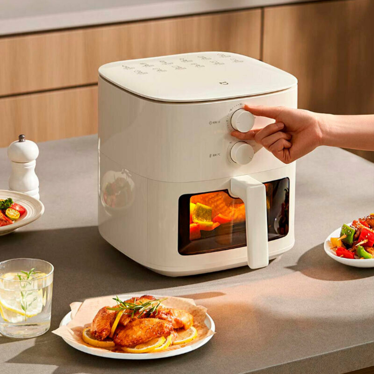 Мультипіч (аерогриль) Xiaomi Mi Home Air Fryer N1 5L (MAF11) White (Китайська вилка) на малюнкі №6