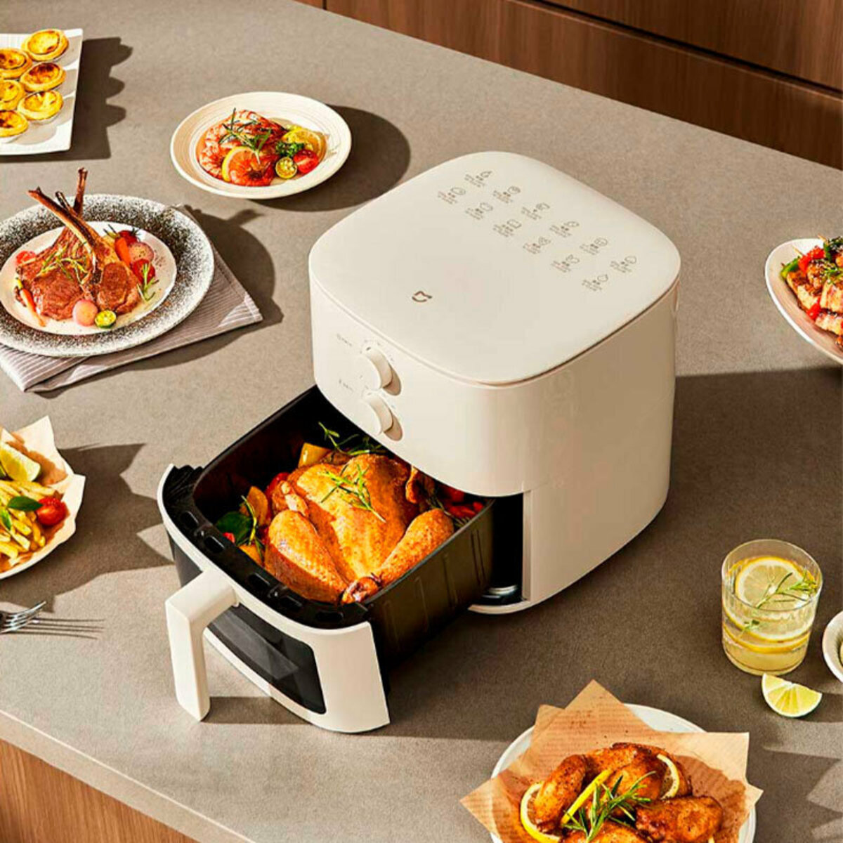 Мультипіч (аерогриль) Xiaomi Mi Home Air Fryer N1 5L (MAF11) White (Китайська вилка) на малюнкі №5