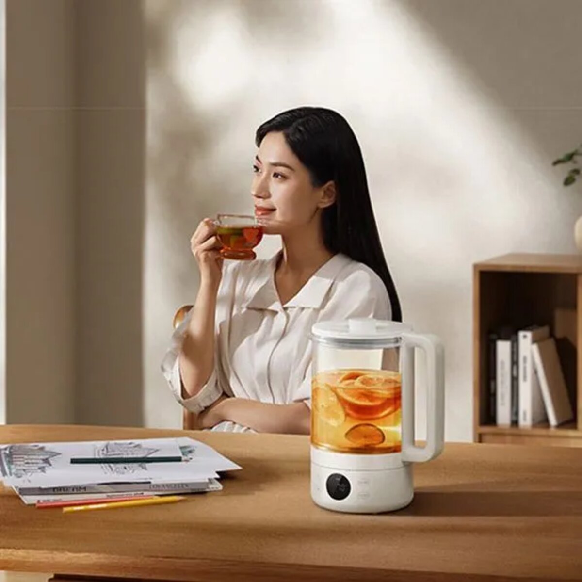 Заварювальний чайник Xiaomi Mijia Smart Multifunctional Health Kettle S1 + (перехідник на EU розетку) на малюнкі №4