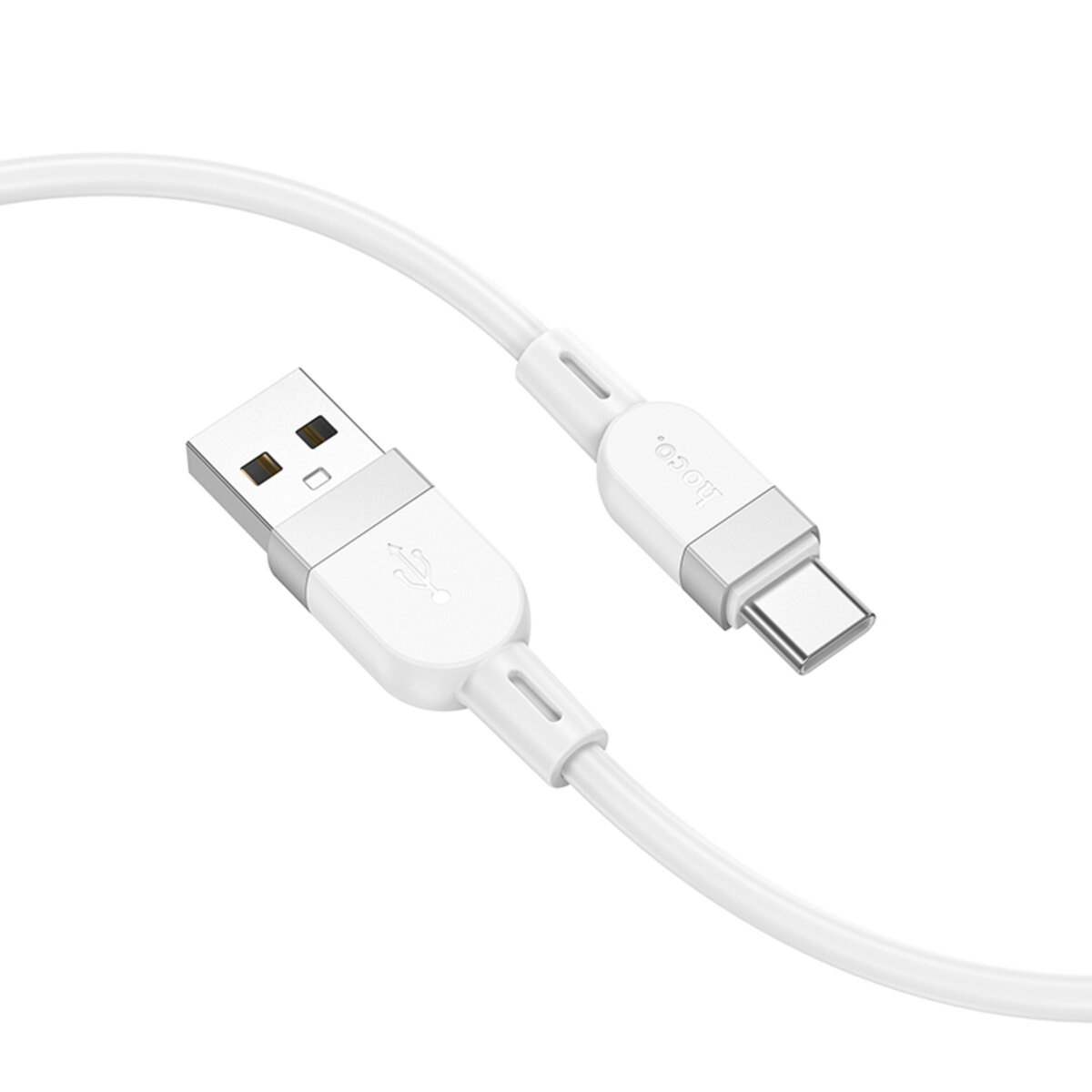 Кабель HOCO X109 Energy silicone charging data cable Type-C(L=1M) White на малюнкі №4