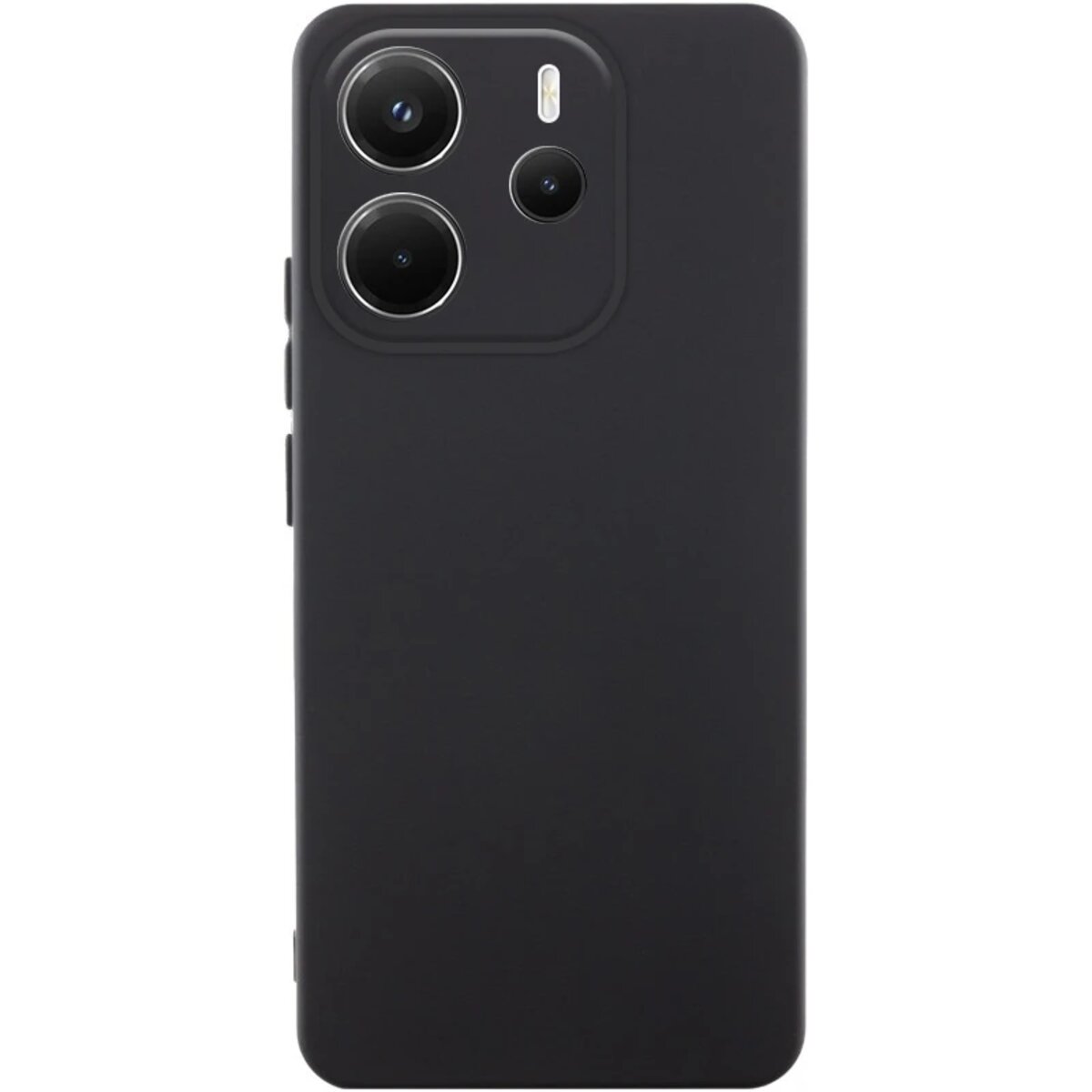 Чохол для смартфона Cosmic Silicone Case AA for Xiaomi Redmi Note 14 4G (EUR VER) Black на малюнкі №1