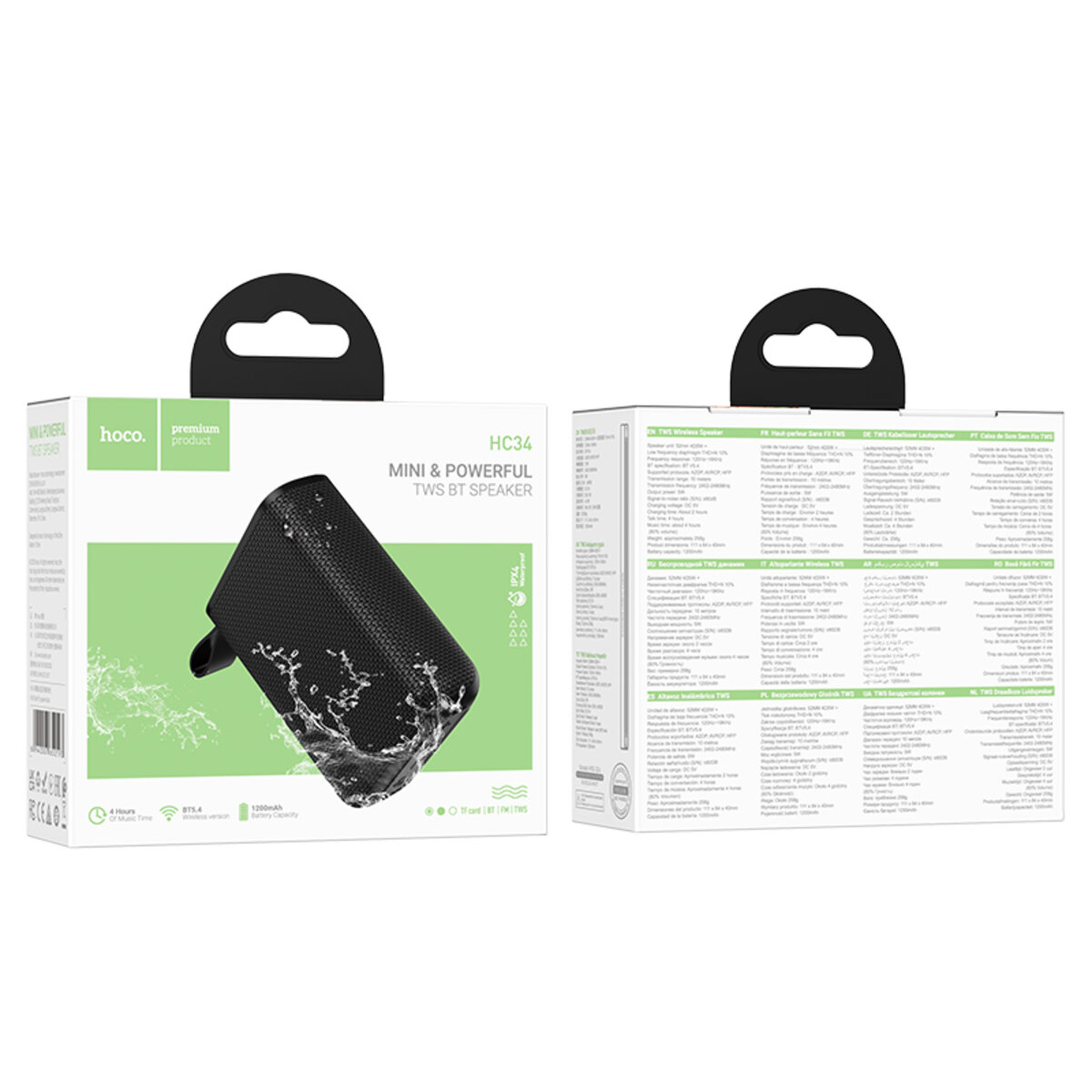 Портативна колонка HOCO HC34 Star BT speaker Black на малюнкі №2