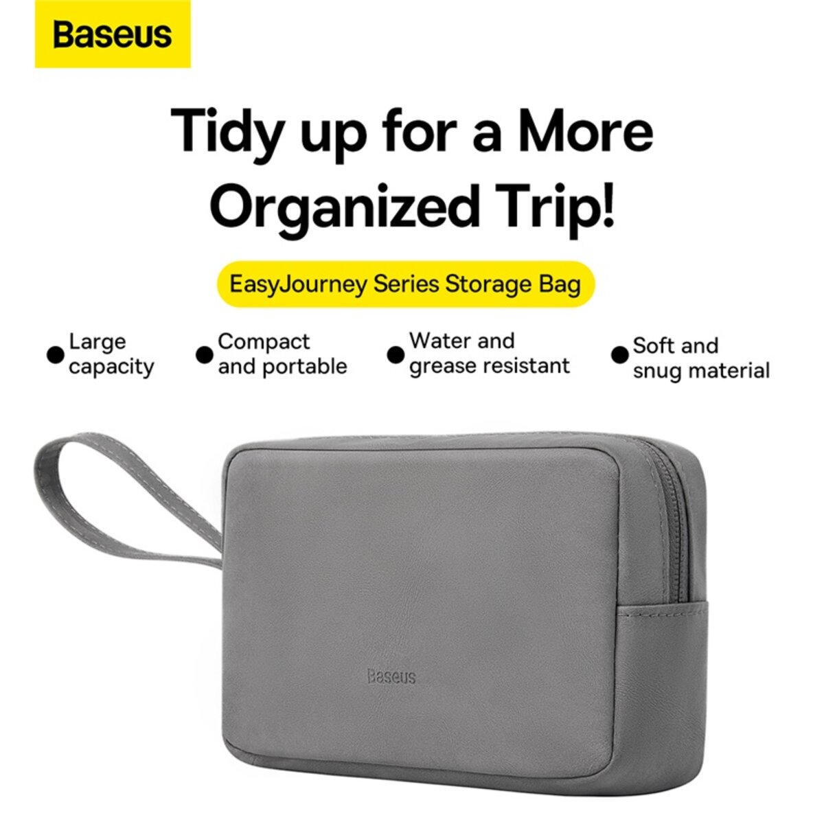 Сумка для гаджетів Baseus EasyJourney Series Storage Bag, Dark Gray на малюнкі №7