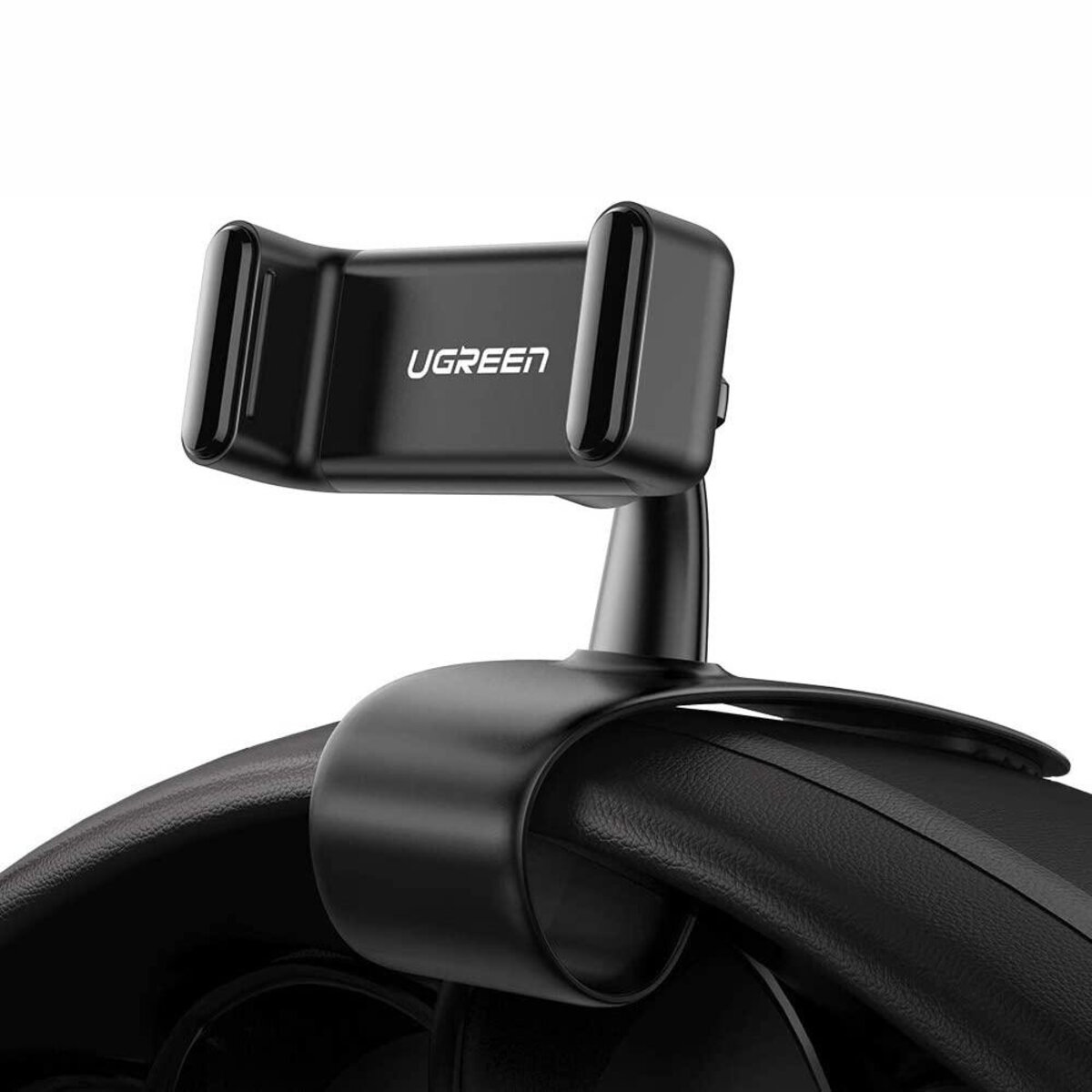 Автотримач для телефона UGREEN LP189 Dashboard Snap Clip Phone Holder Black на малюнкі №3