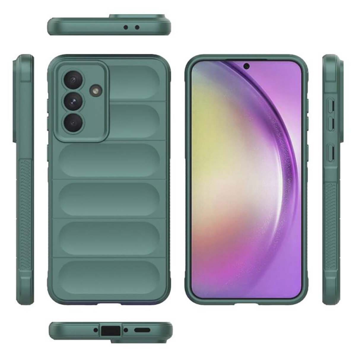 Чохол для смартфона Cosmic Magic Shield for Samsung Galaxy A36 5G Dark Green Фотографія №2 Чохол для смартфона Cosmic Magic Shield for Samsung Galaxy A36 5G Dark Green на малюнкі №2