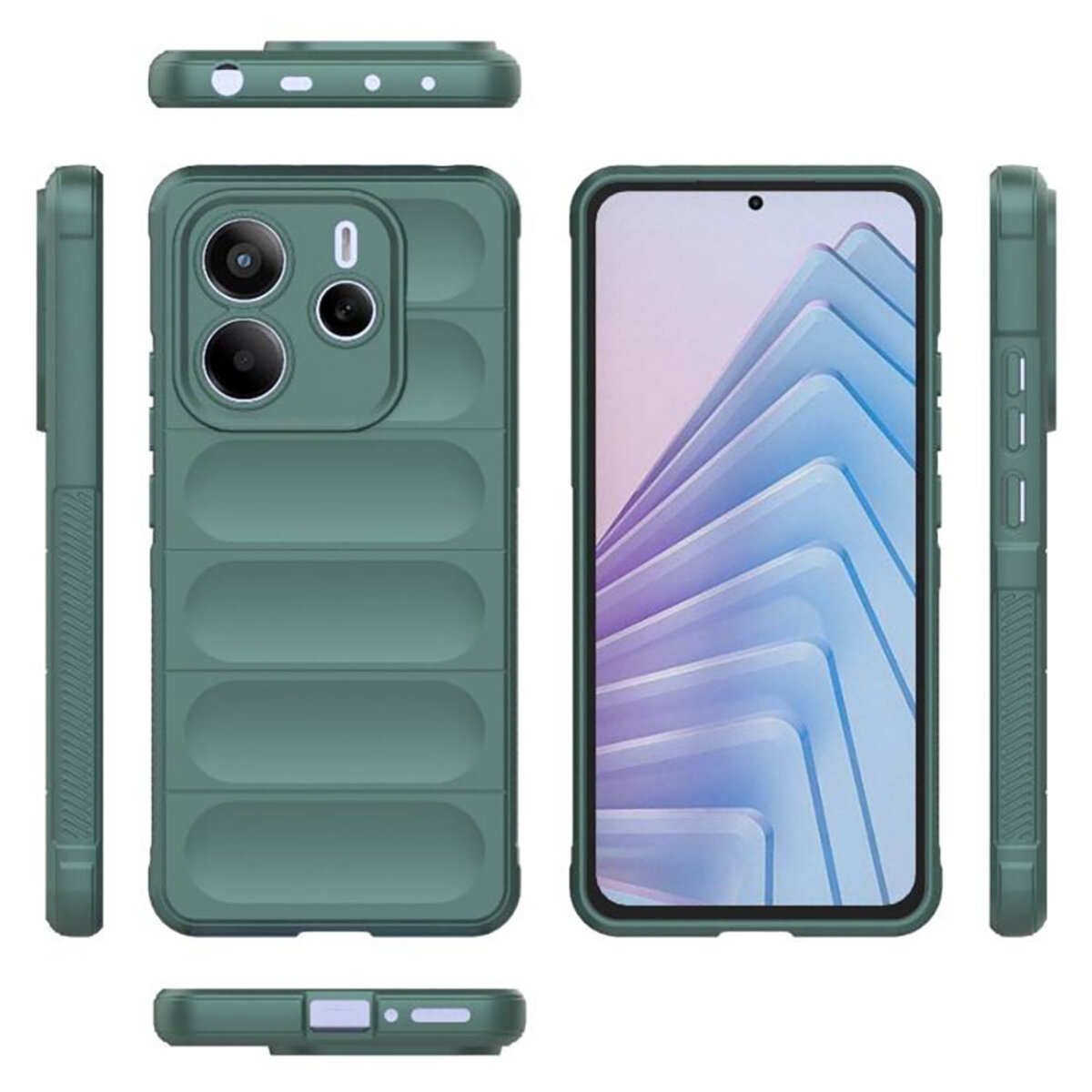 Чохол для смартфона Cosmic Magic Shield for Xiaomi Redmi Note 14 4G EU Dark Green на малюнкі №2
