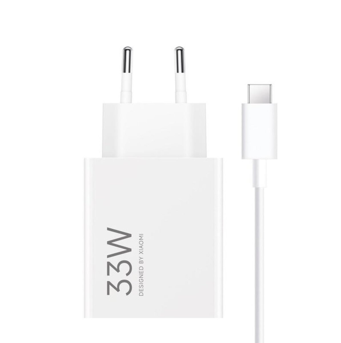 Мережевий зарядний пристрій Xiaomi Wall Charger 33W White Type-C Cable на малюнкі №1