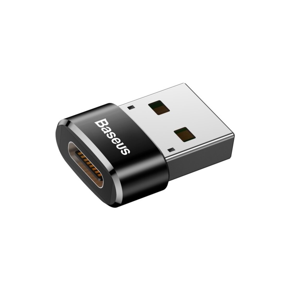 Адаптер Baseus USB Male To Type-C Female Adapter Converter Black (CAAOTG-01) Фотографія №3 Адаптер Baseus USB Male To Type-C Female Adapter Converter Black (CAAOTG-01) на малюнкі №3