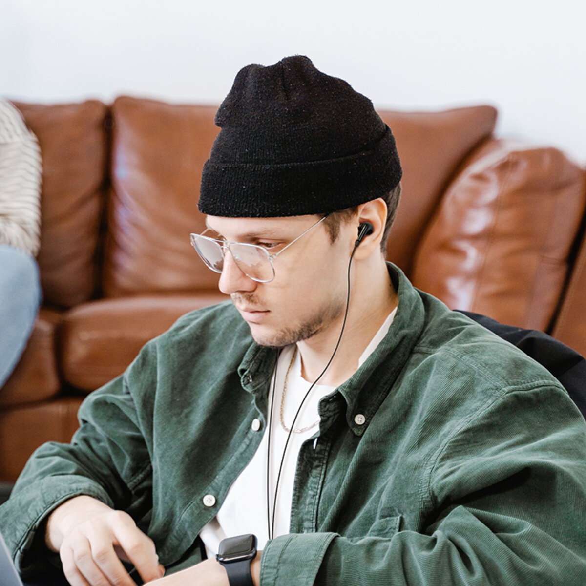 Навушники BOROFONE BM100 Pro Fuente universal digital earphones with microphone Type-C Black на малюнкі №5