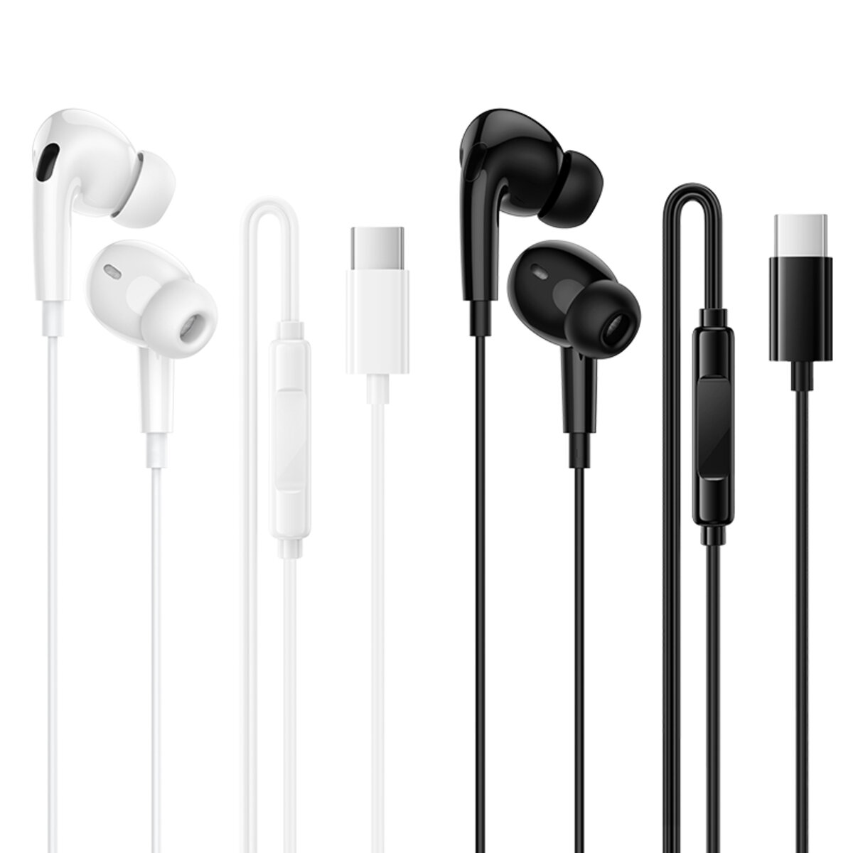 Навушники BOROFONE BM100 Pro Fuente universal digital earphones with microphone Type-C Black на малюнкі №4