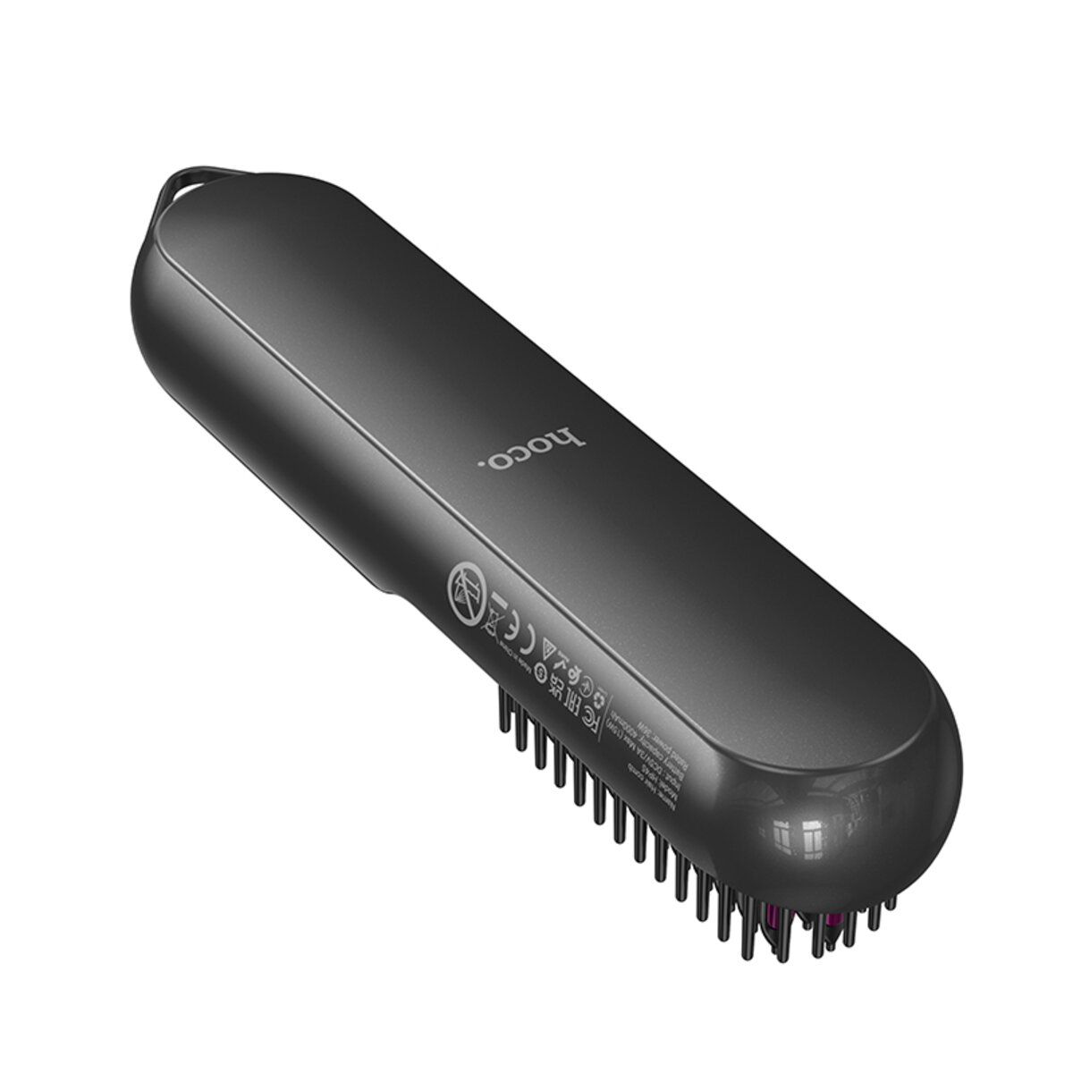 Гребінець для випрямлення волосся HOCO HP45 Heating straight hair comb Gray на малюнкі №3