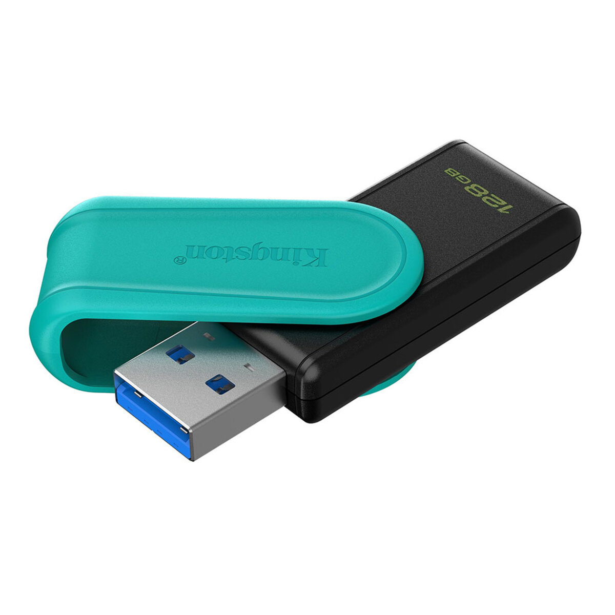 Флеш-накопичувач Kingston USB 3.2 DT Exodia S 128GB Black/Turquoise на малюнкі №3
