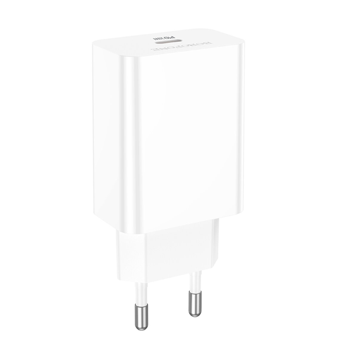Мережевий зарядний пристрій BOROFONE BA21A Pro Long journey single port PD20W charger White на малюнкі №6