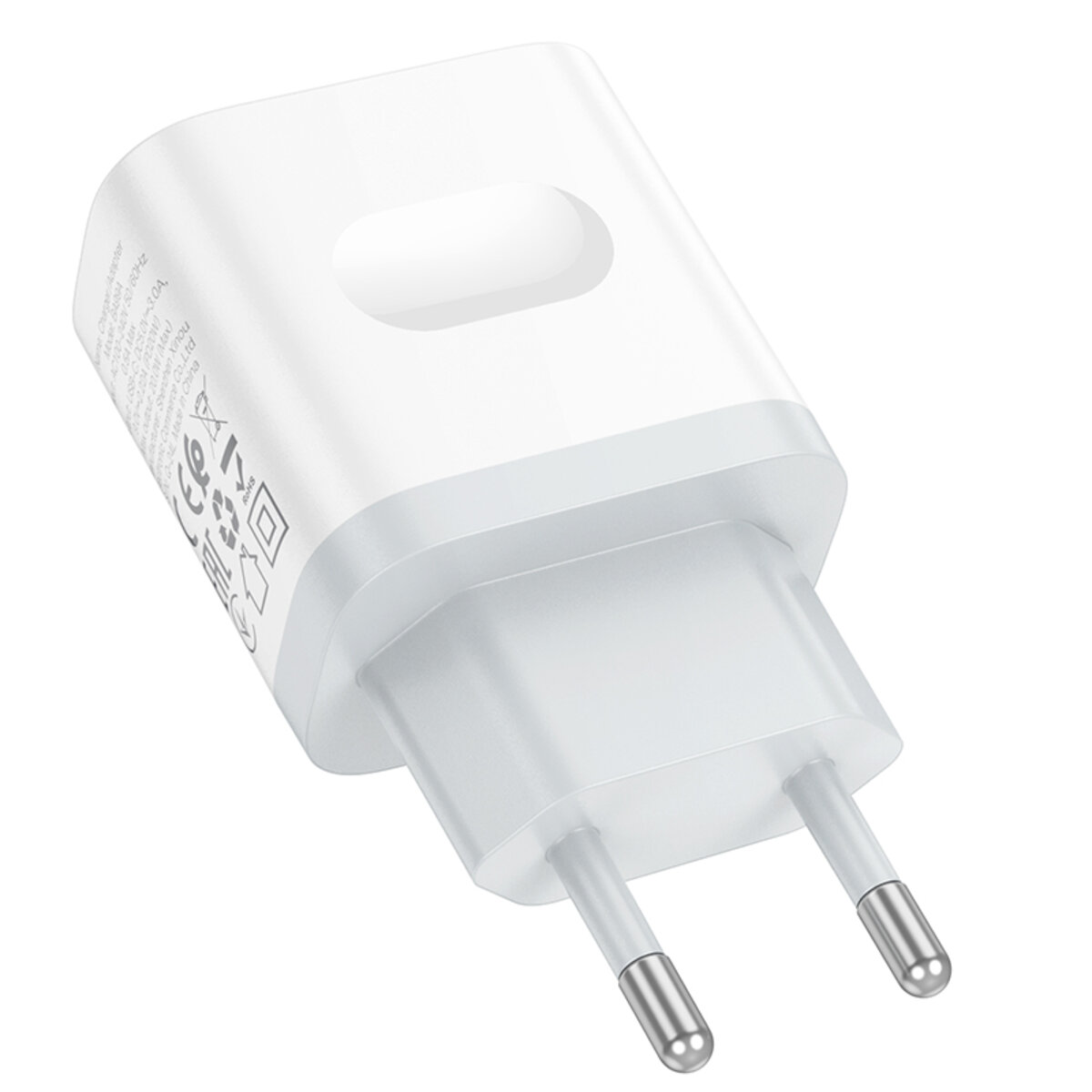 Мережевий зарядний пристрій BOROFONE BA99A Breeze single port PD20W charger White на малюнкі №7
