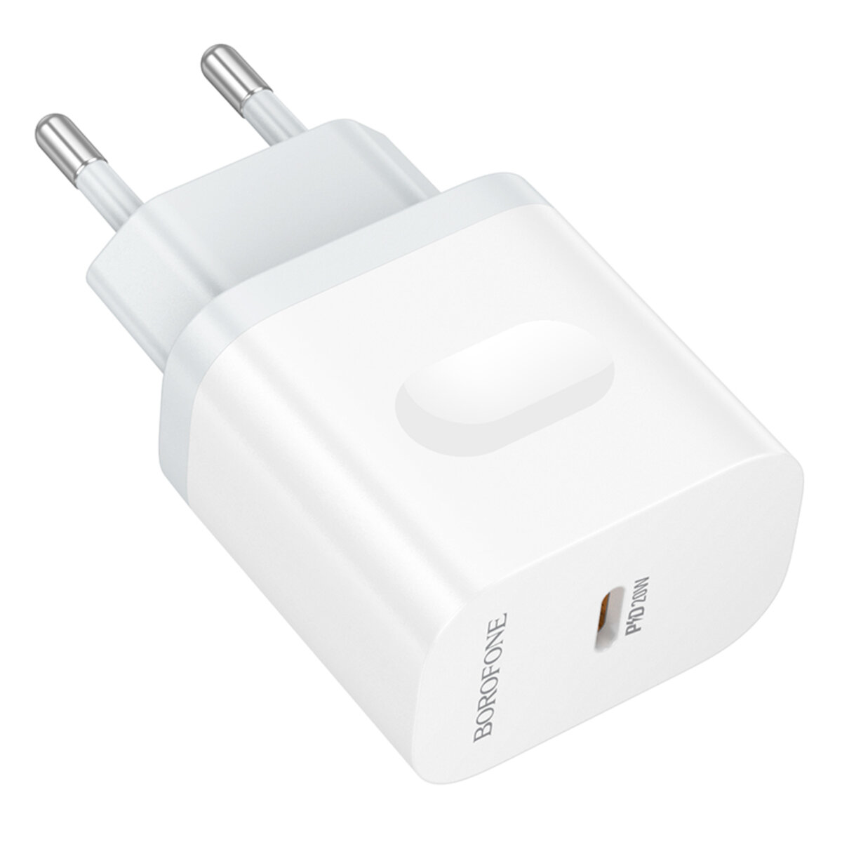Мережевий зарядний пристрій BOROFONE BA99A Breeze single port PD20W charger White на малюнкі №6