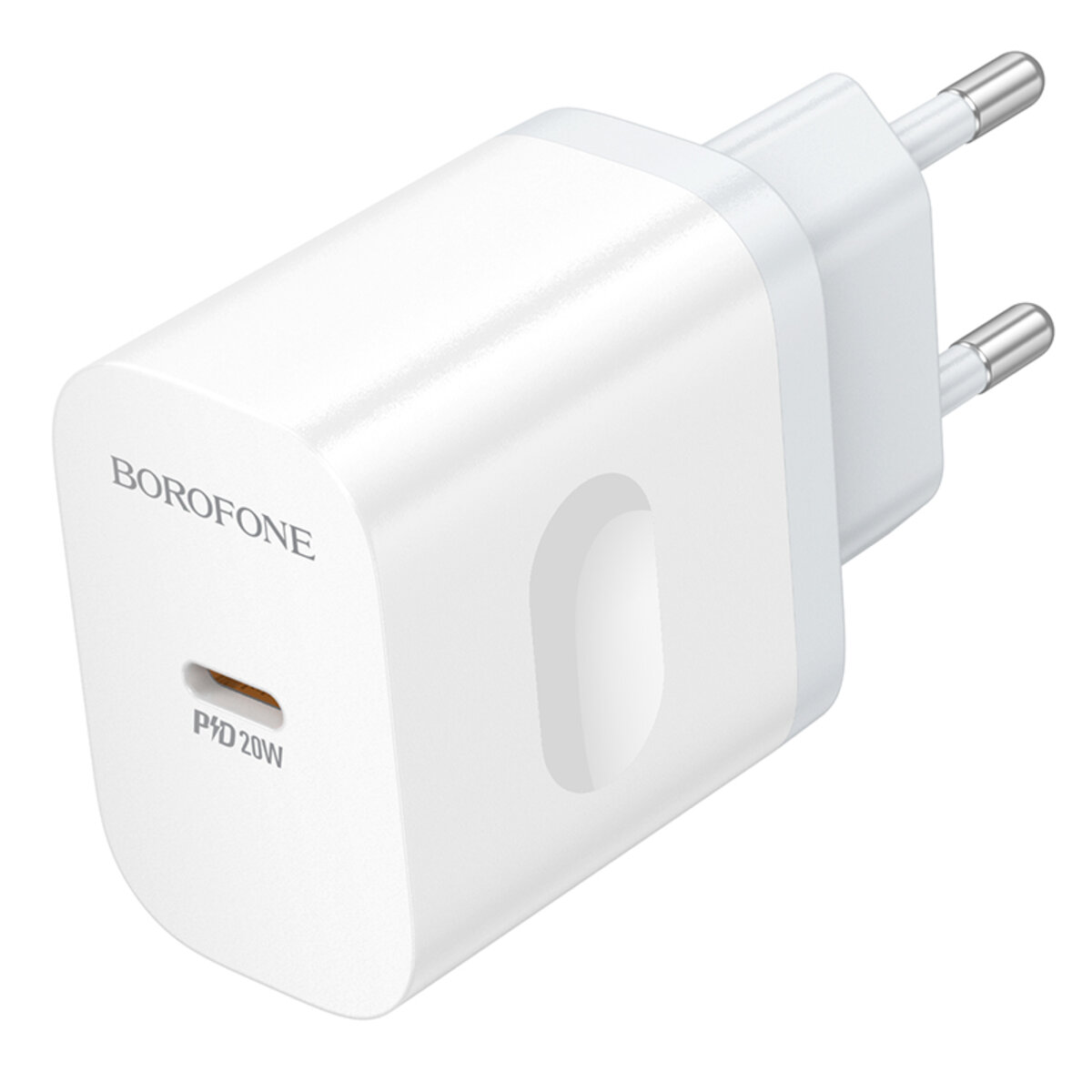 Мережевий зарядний пристрій BOROFONE BA99A Breeze single port PD20W charger White на малюнкі №5