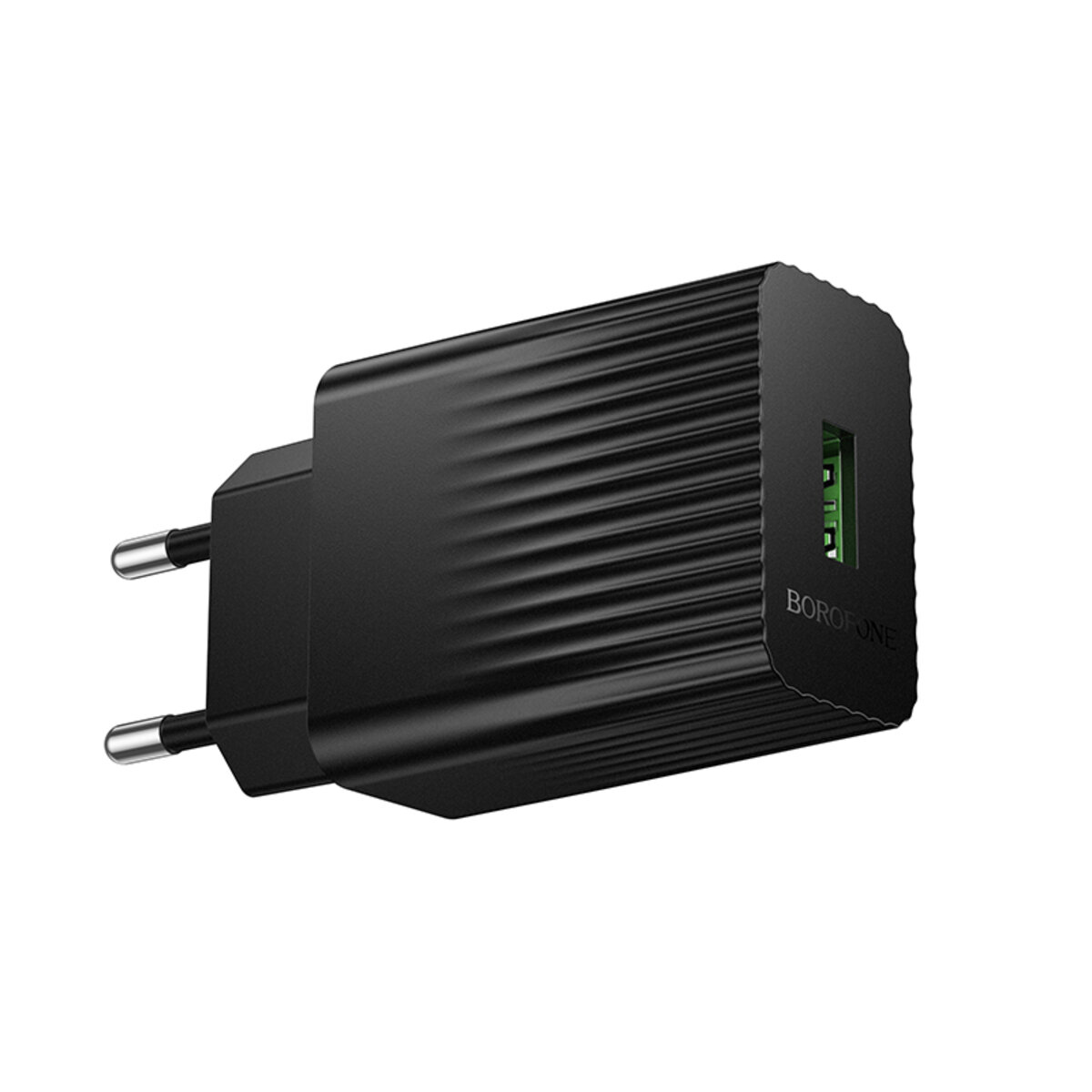 Мережевий зарядний пристрій BOROFONE BAS72A Source single port QC3.0 charger Black на малюнкі №4