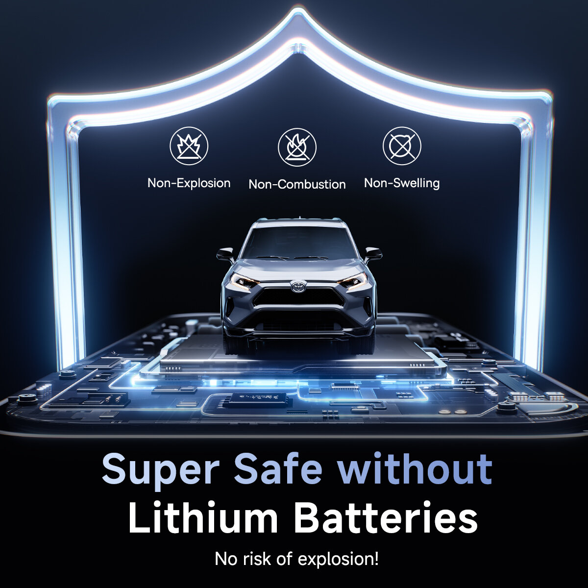 Пуско-зарядний пристрій Baseus PrimeTrip VJ1 Supercapacitor Car Jump Starter 1200A Cosmic Black на малюнкі №8