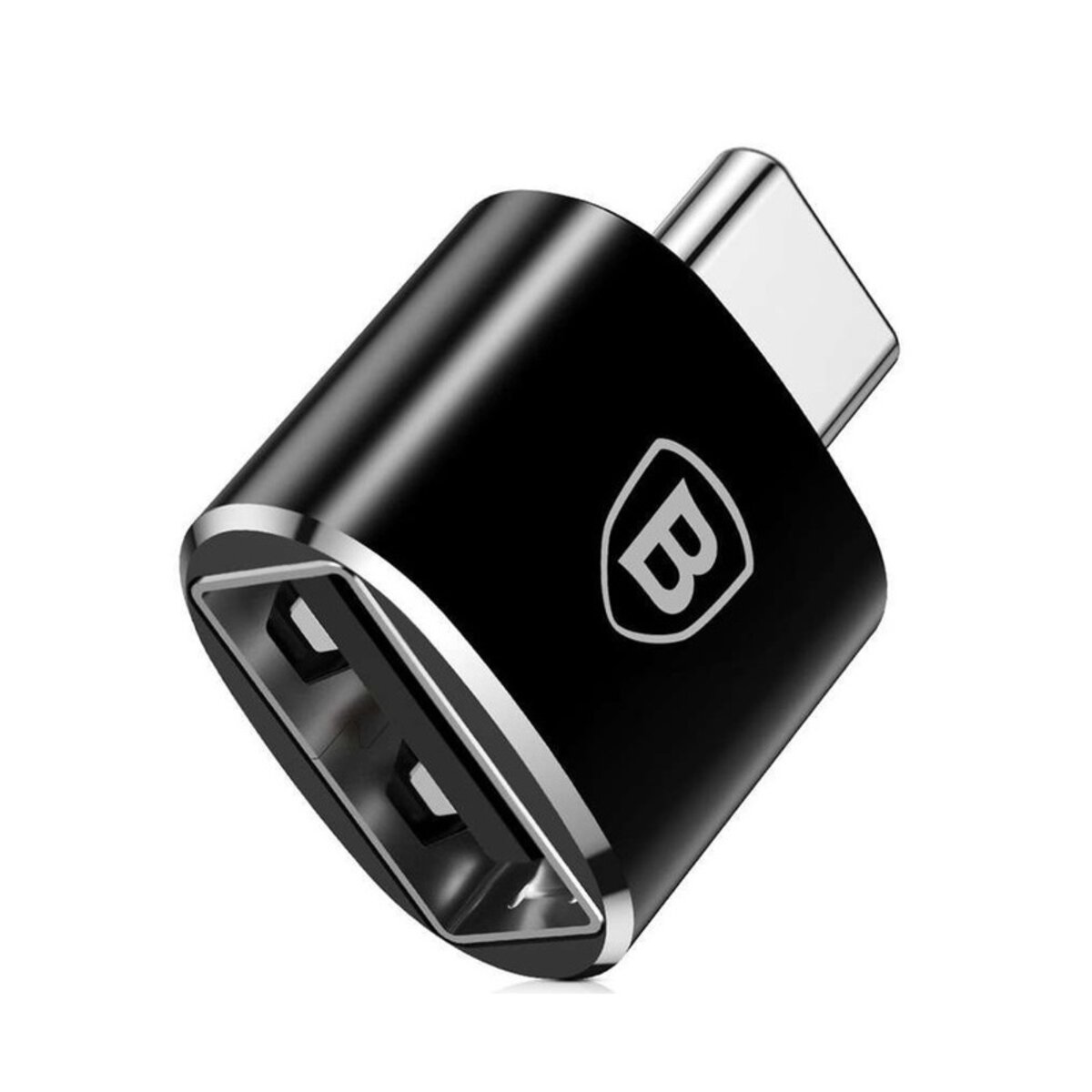 Адаптер Baseus USB Female To Type-C Male Adapter Converter Black (CATOTG-01) на картинке №1