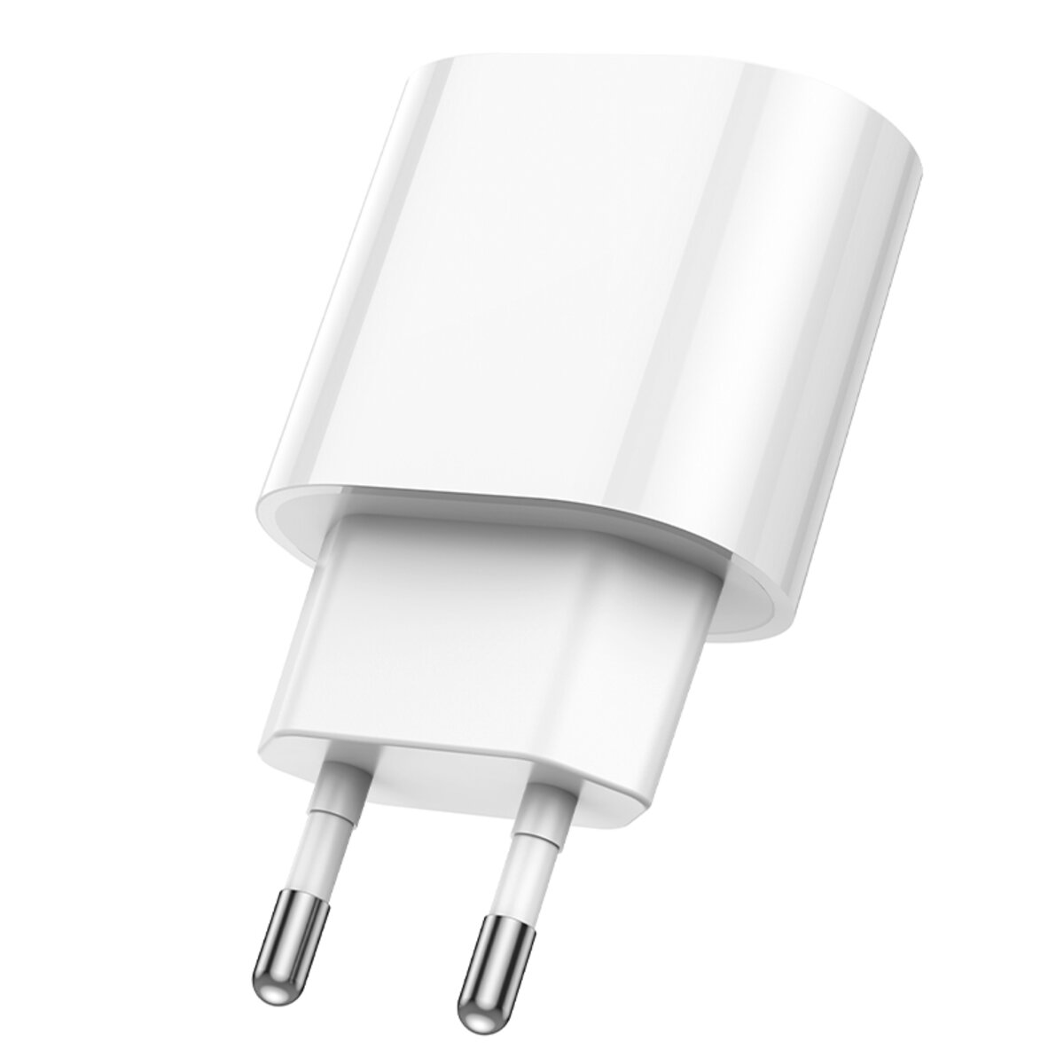 Мережевий зарядний пристрій HOCO C109A(PD20W+QC3.0) Fighter PD20W+QC3.0 charger White на малюнкі №5