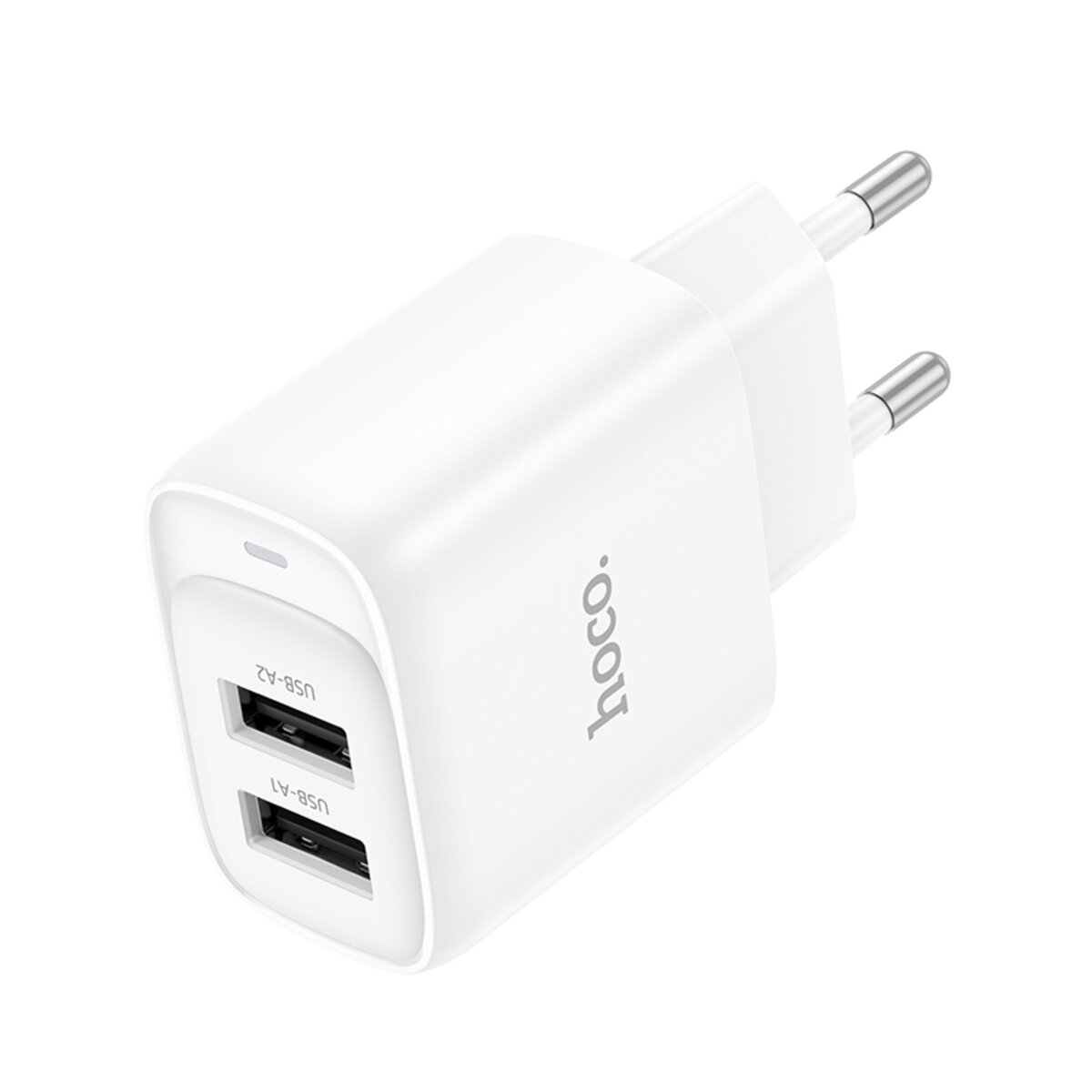 Мережевий зарядний пристрій HOCO C141A Smart dual-port charger White на малюнкі №3