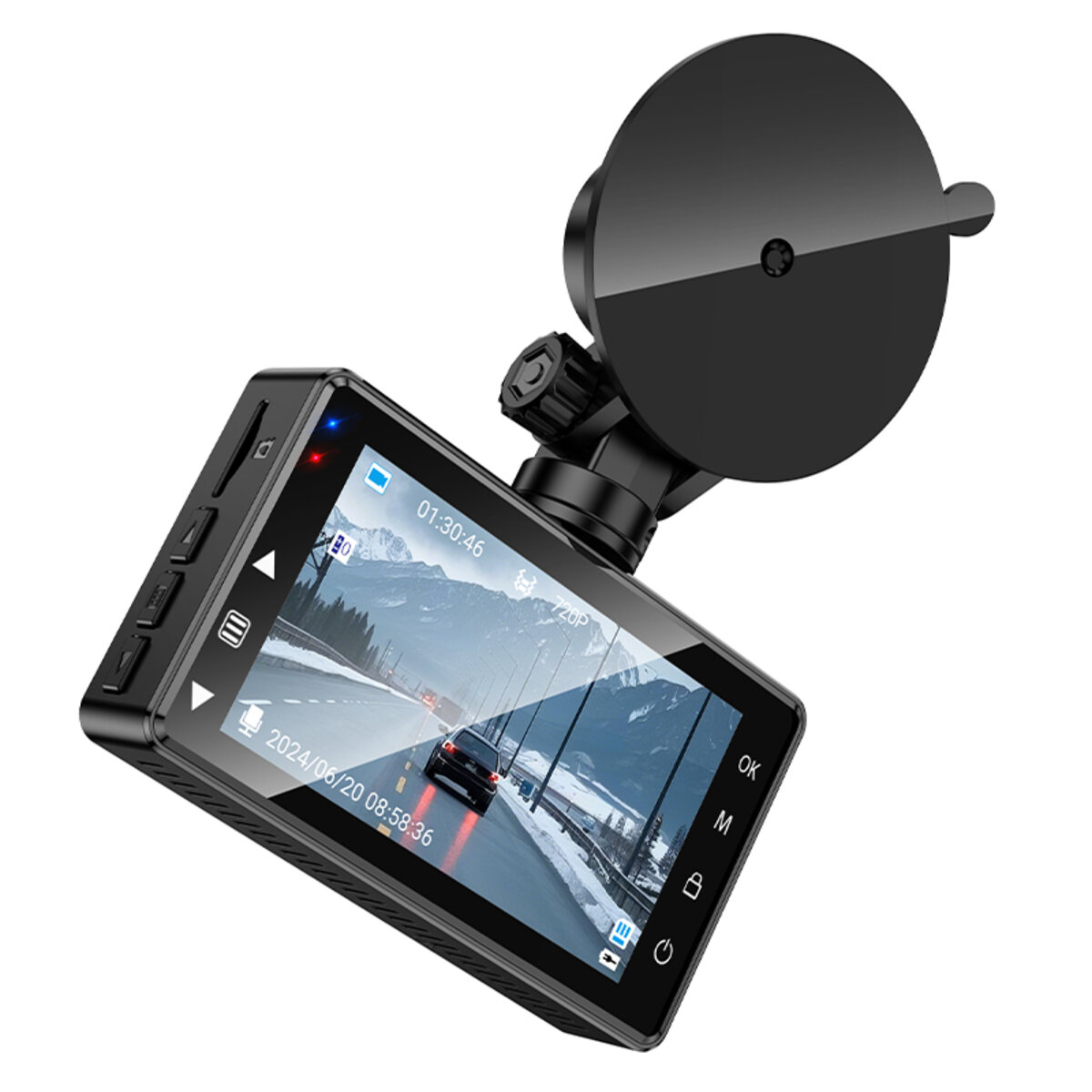Відеореєстратор HOCO DV14 3-inch screen display driving recorder(720P) на малюнкі №6