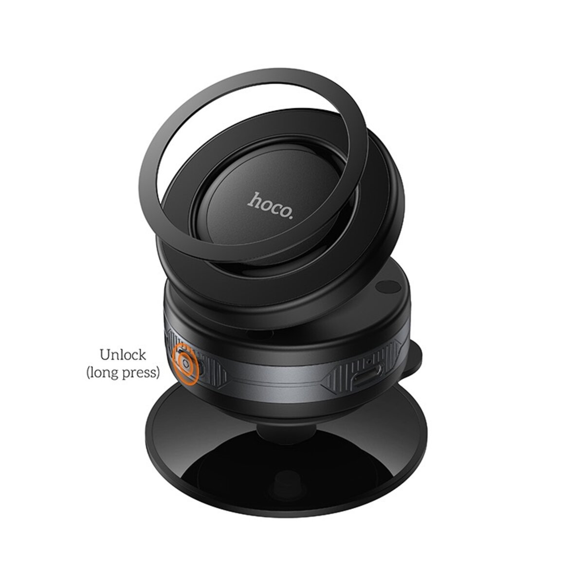 Автотримач для телефона HOCO H87 Dragon electric suction cup magnetic holder(universal) на малюнкі №4
