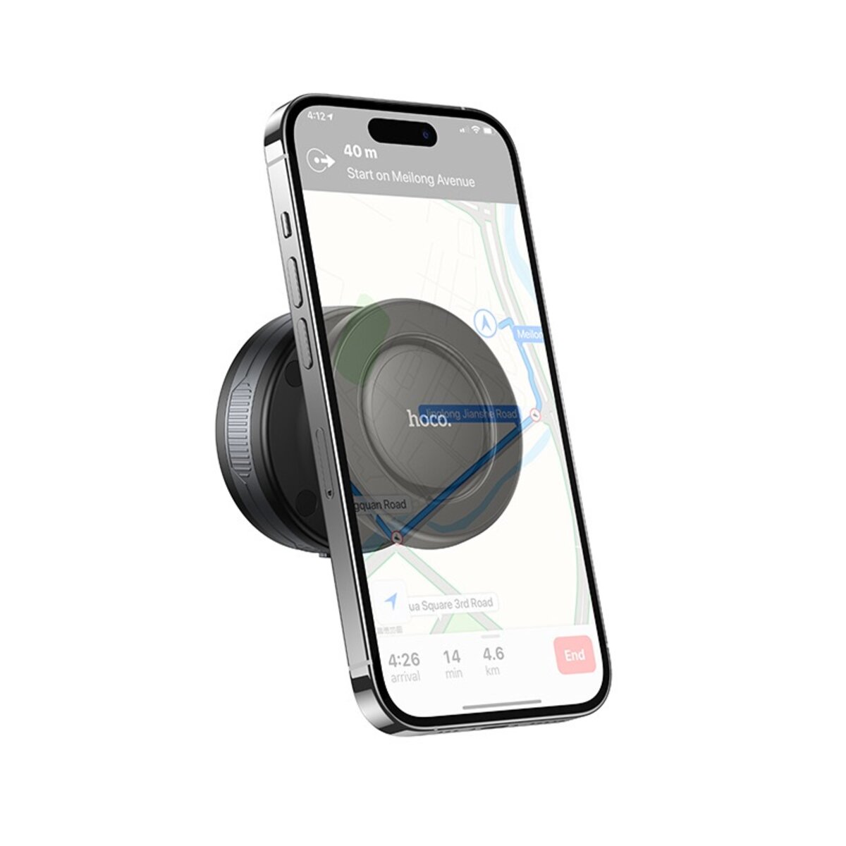 Автотримач для телефона HOCO H87 Dragon electric suction cup magnetic holder(universal) на малюнкі №6