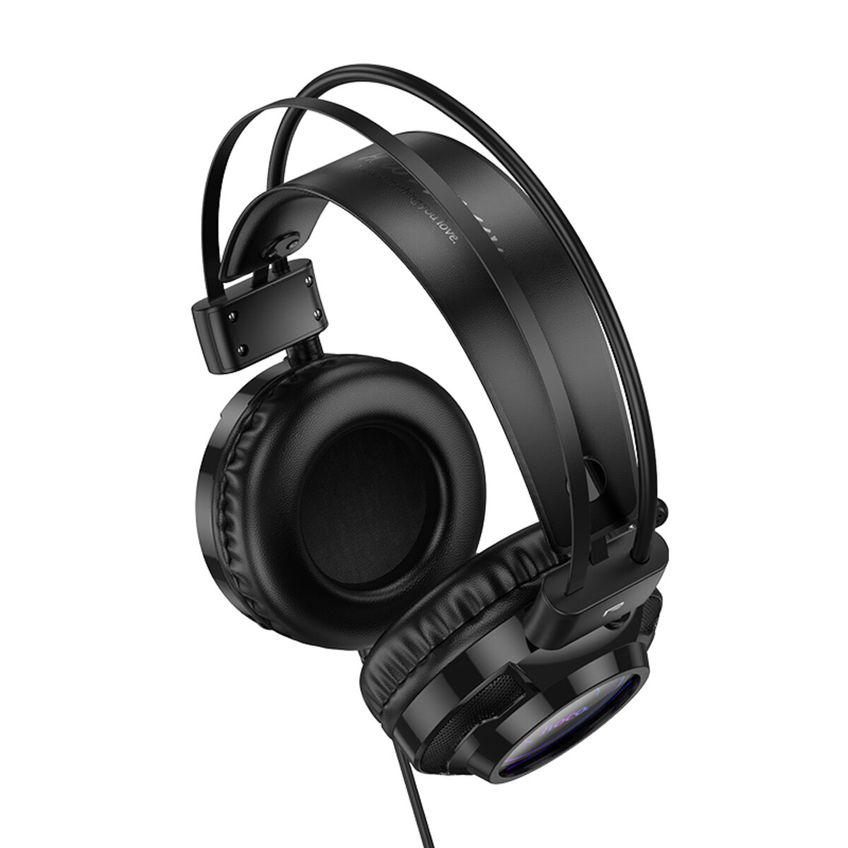 Навушники ігрові HOCO W110 Resource gaming headphones Black на малюнкі №3