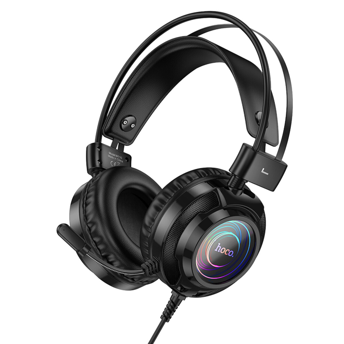 Навушники ігрові HOCO W110 Resource gaming headphones Black на малюнкі №1