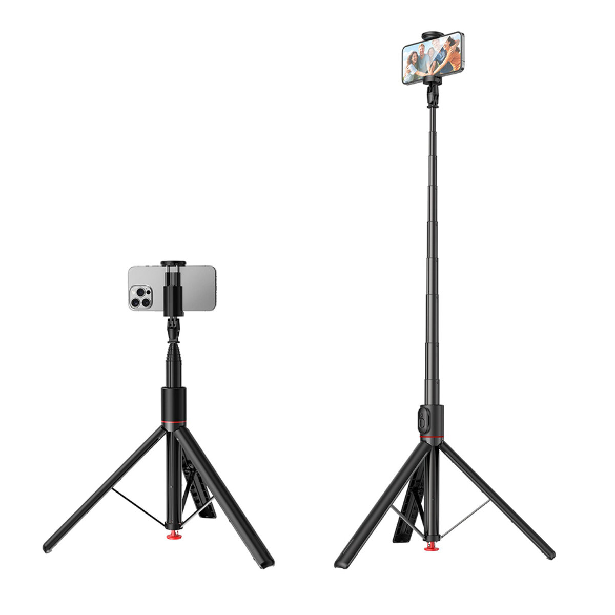 Штатив ACEFAST E31 selfie stick with automatic tripod Black на малюнкі №3
