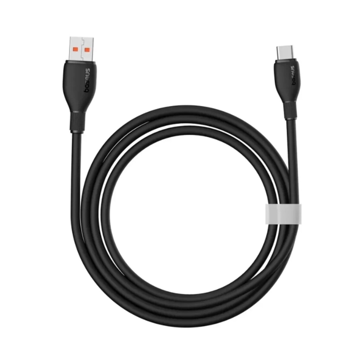Кабель Baseus Pudding Series Fast Charging Cable USB to Type-C 100W 2m Cluster Black на малюнкі №3
