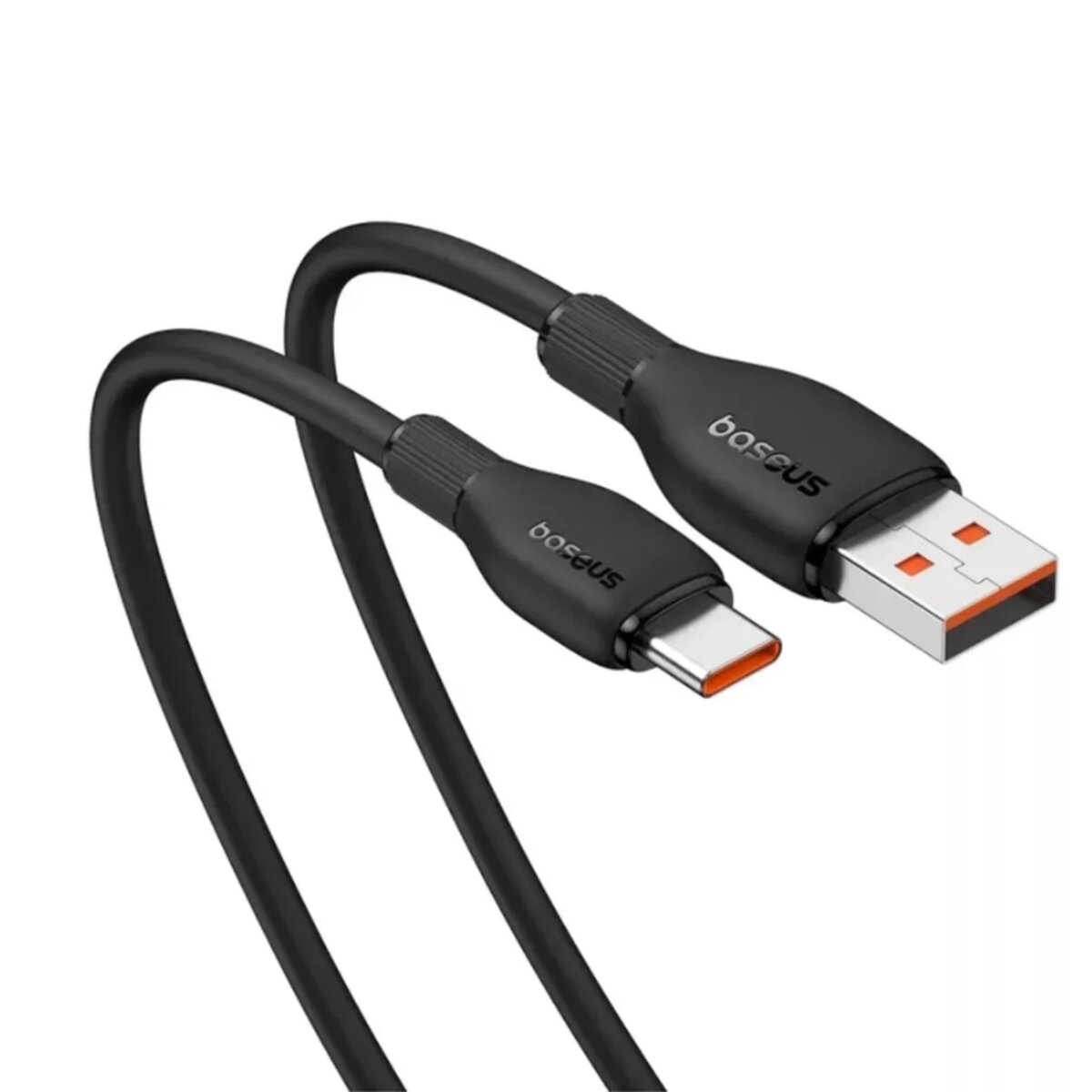 Кабель Baseus Pudding Series Fast Charging Cable USB to Type-C 100W 2m Cluster Black на малюнкі №4