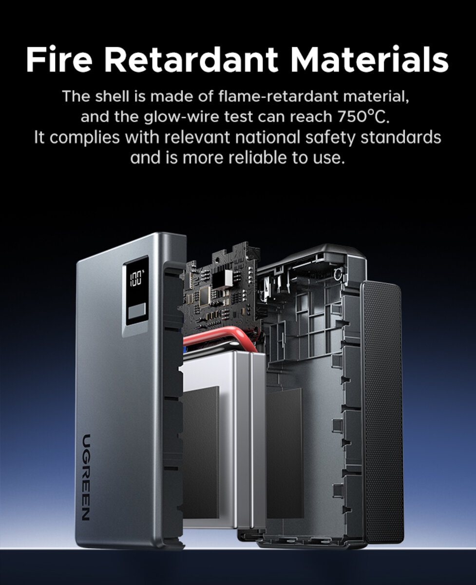 Автомобільний пуско-зарядний пристрій UGREEN ES702 12000mAh Car Jump Starter на малюнкі №5