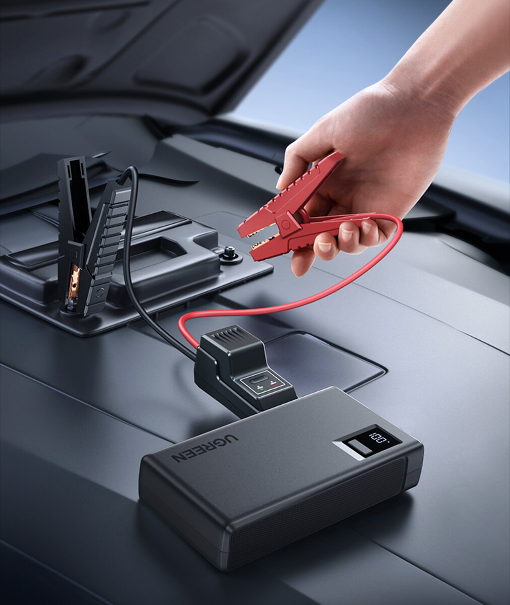 Автомобільний пуско-зарядний пристрій UGREEN ES702 12000mAh Car Jump Starter на малюнкі №7